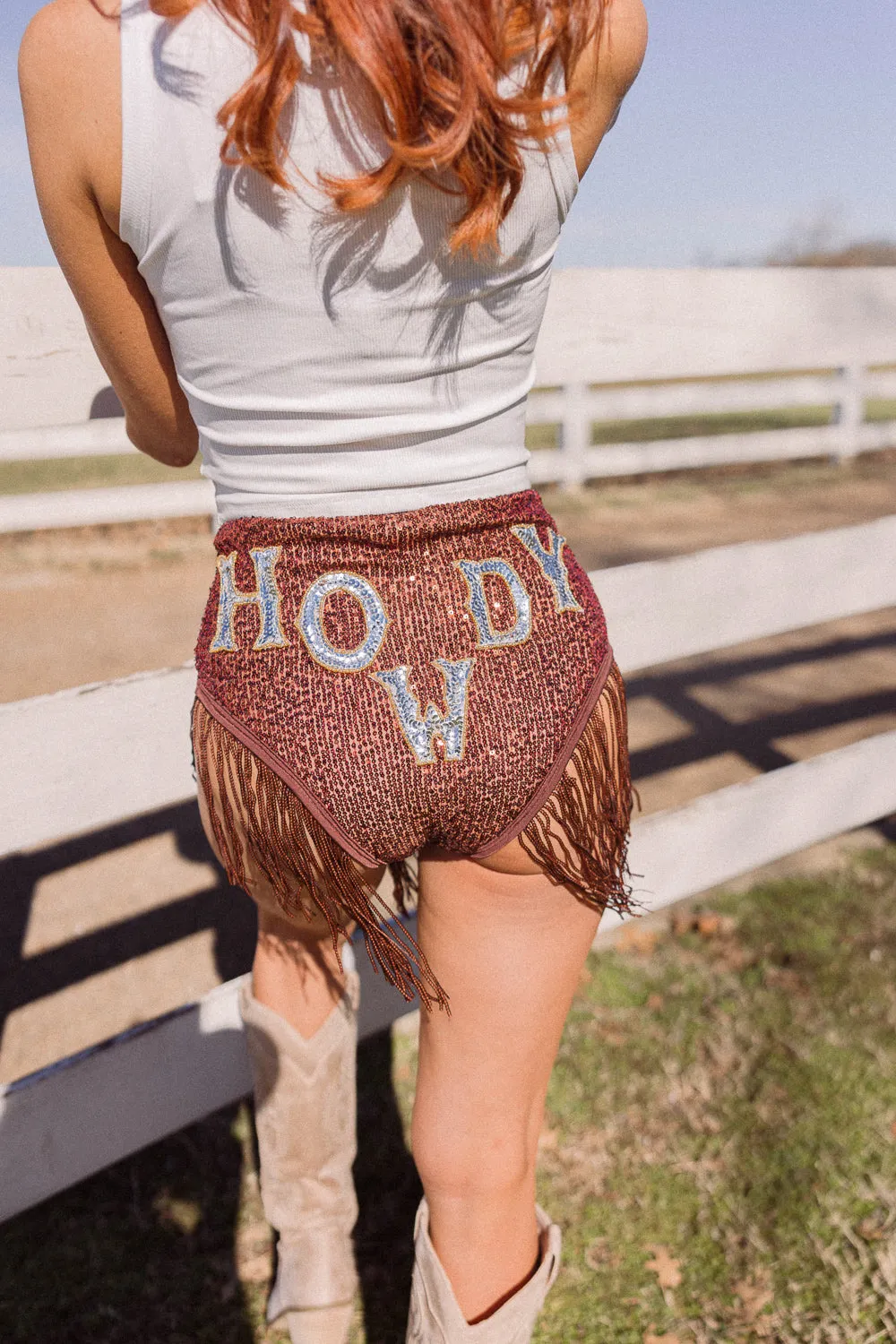 EASTNWEST Howdy Fringe Shorts Breezy Comfort Mood Casual