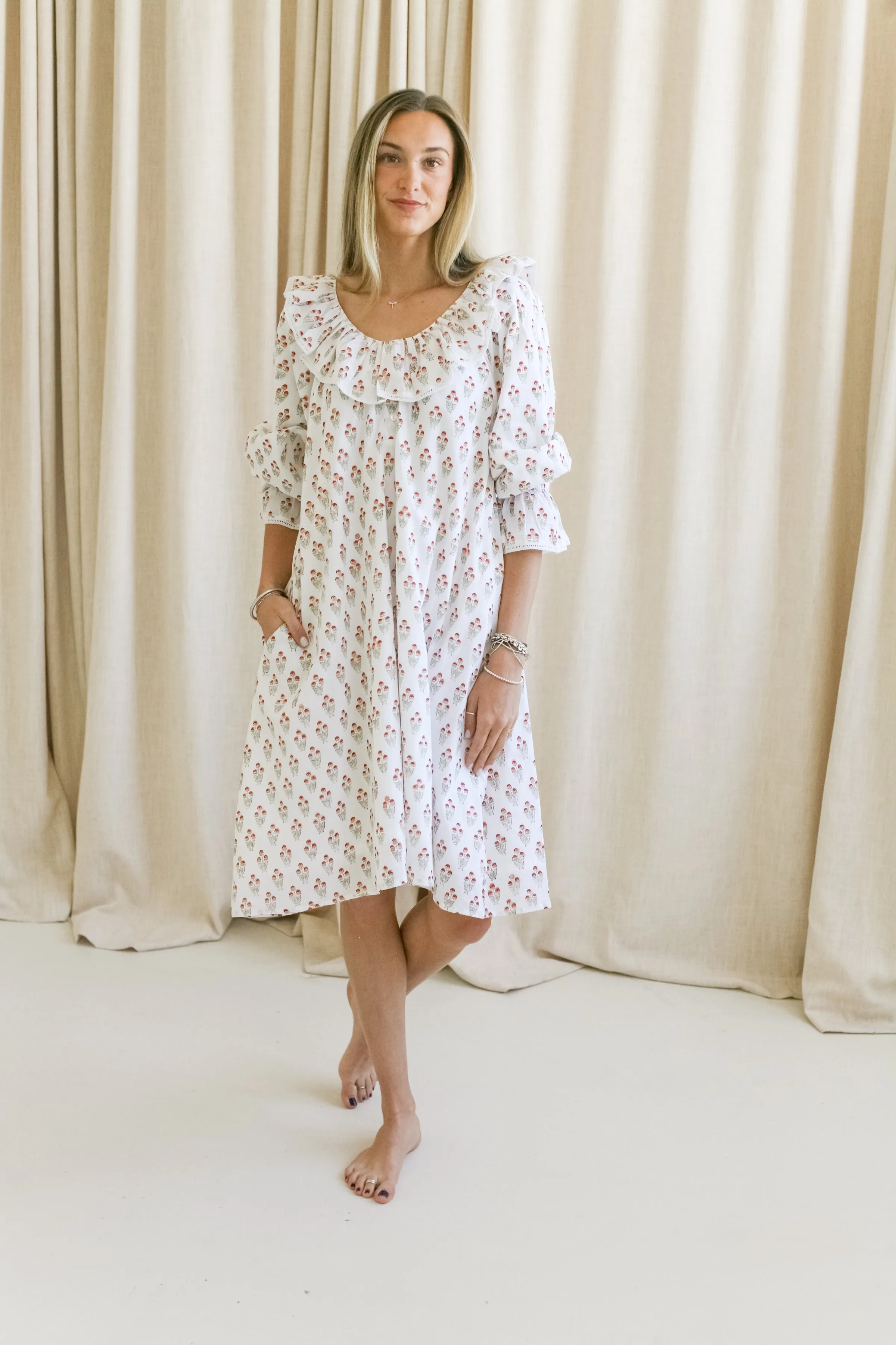 Patterned-Fabric Maison de Fr??d??ric Jane House Dress