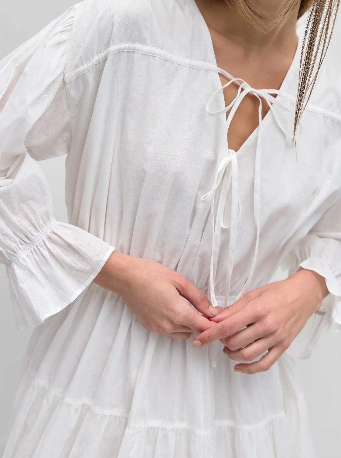 Vivian Dress - White Casual Days Seasonal Layer