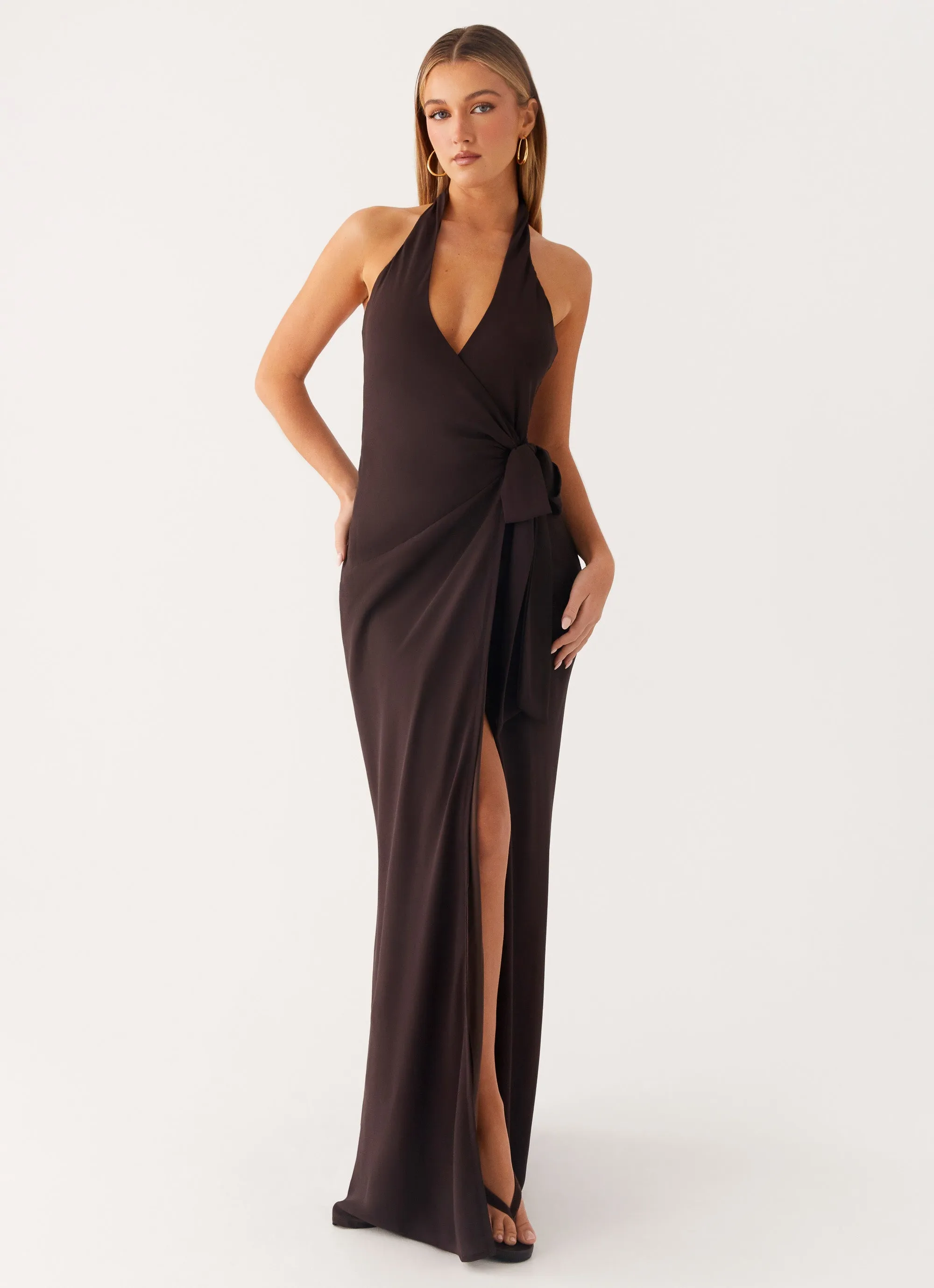 So Chic Maxi Dress - Cool Chocolate Movement Friendly Ready Glow