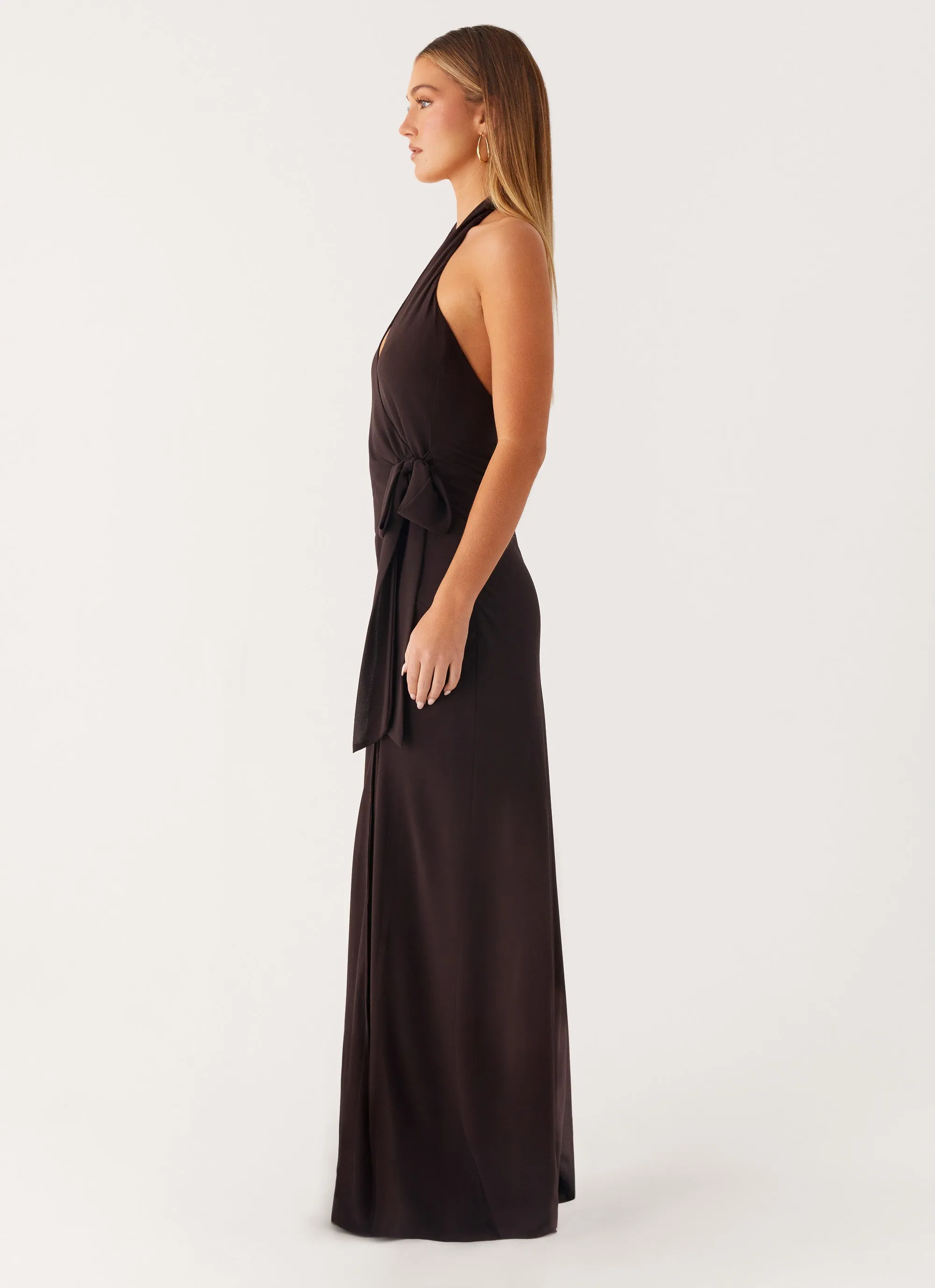 So Chic Maxi Dress - Cool Chocolate Artistic Edge