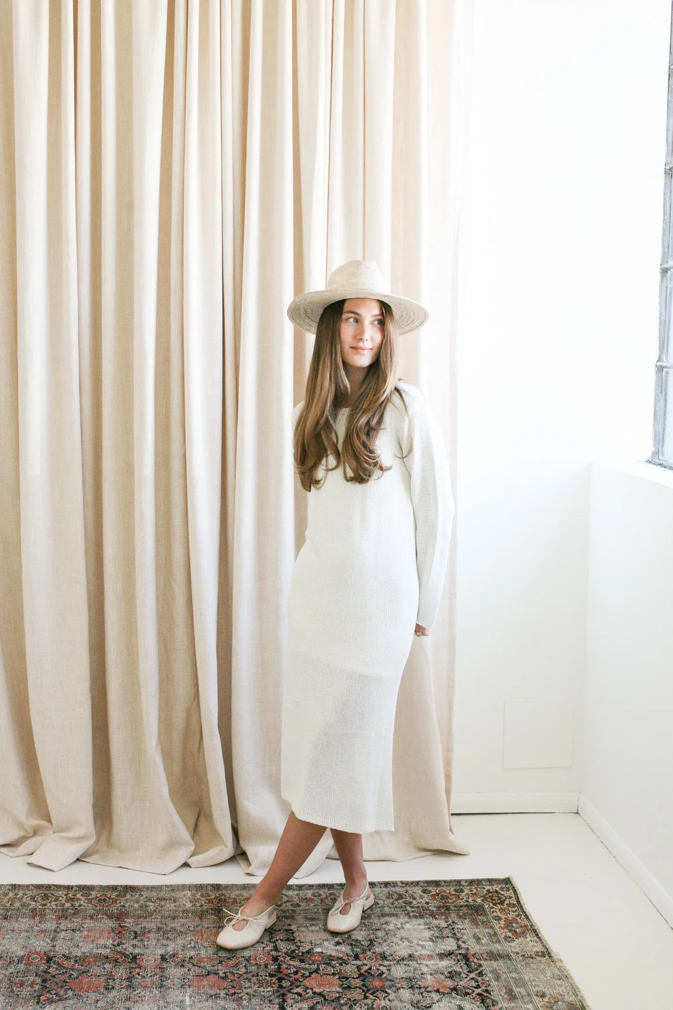 Kimberly Knit Midi Dress relaxed shape