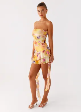 Macey Mini Dress - Sunburst Floral Urban Mood Romantic Vibes