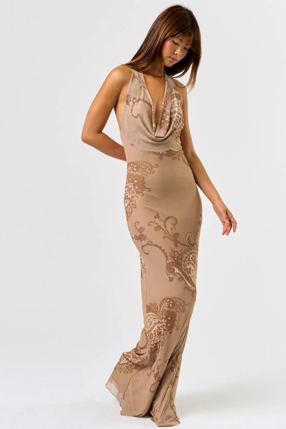 Paisley Allure Maxi Dress Modern Layers Mid Season