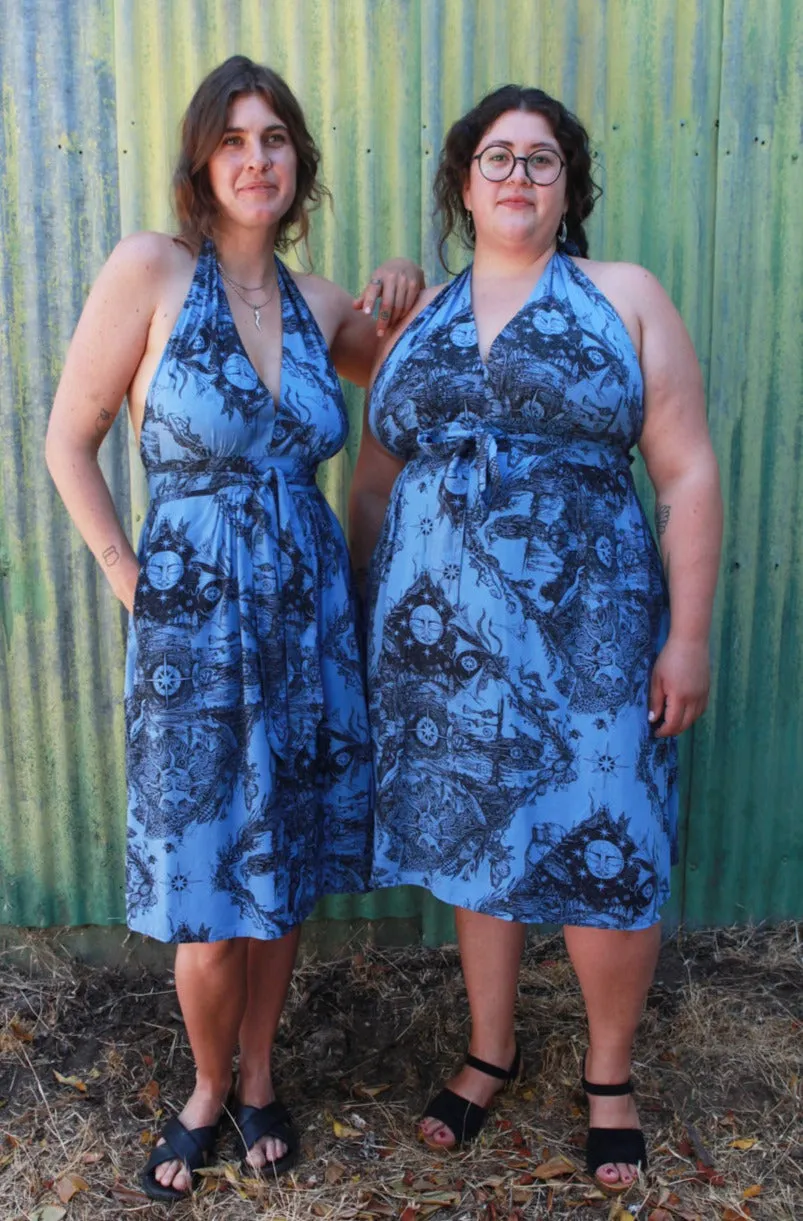 Monroe Dress in Earth Worship Vibrant Design