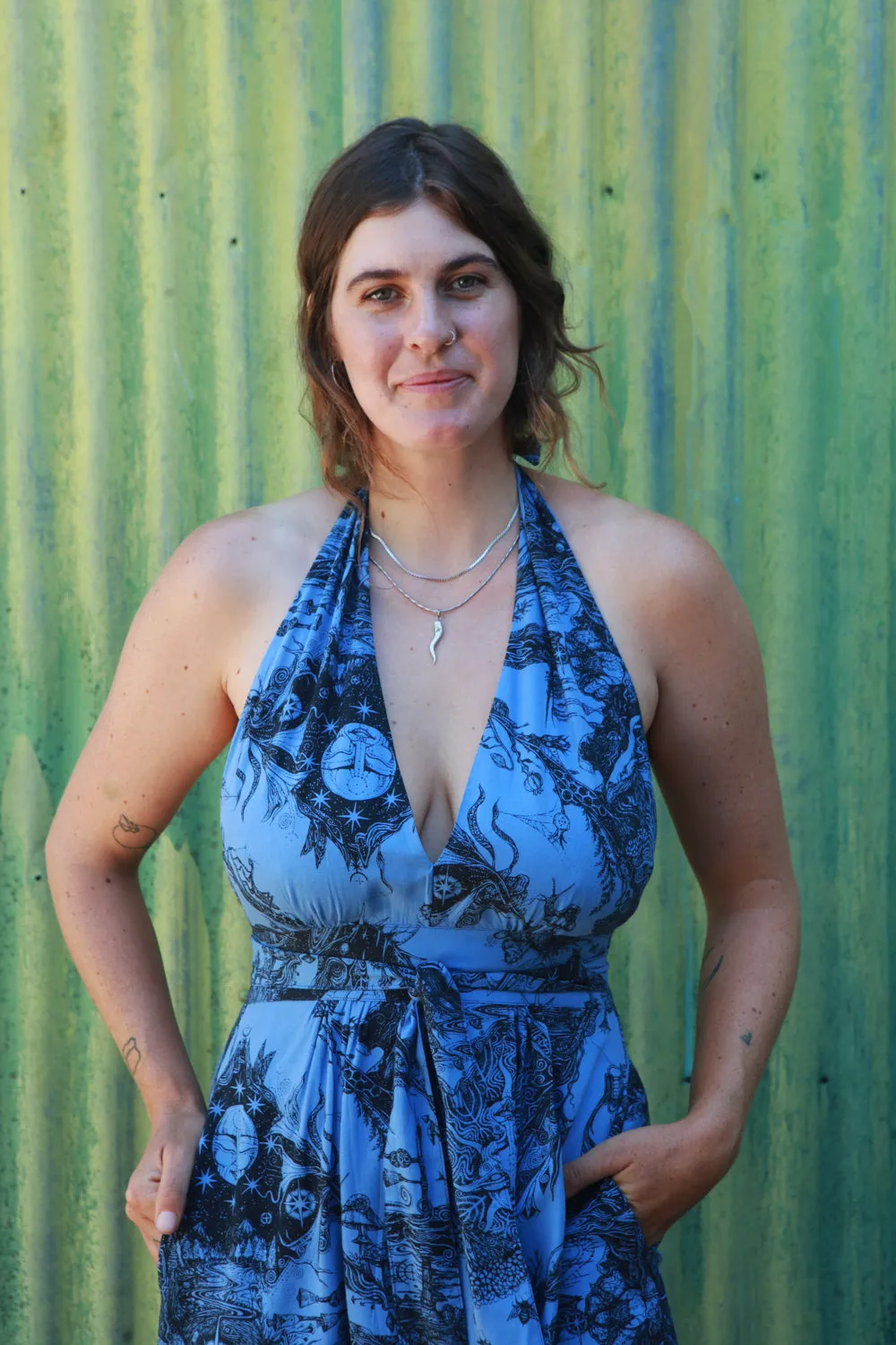 Monroe Dress in Earth Worship Clean Edge Refined Simplicity