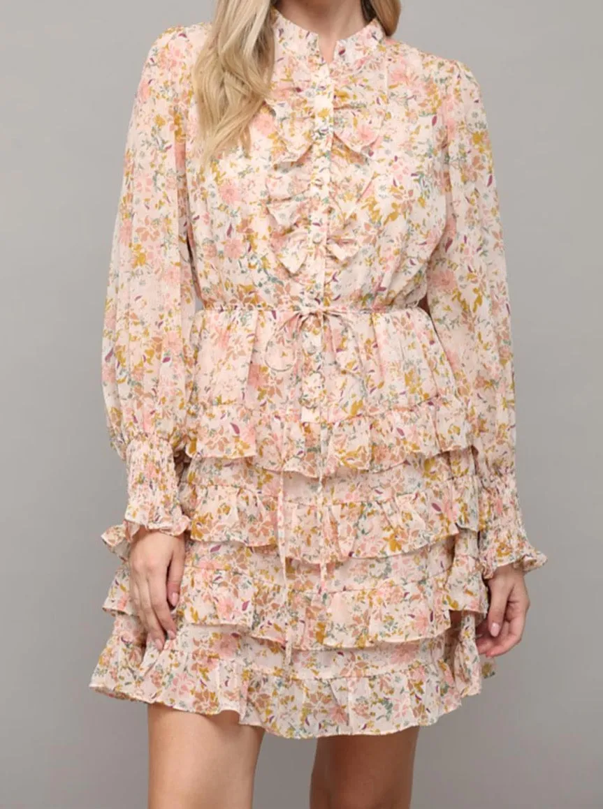 Drape Wave Celine Mini Dress