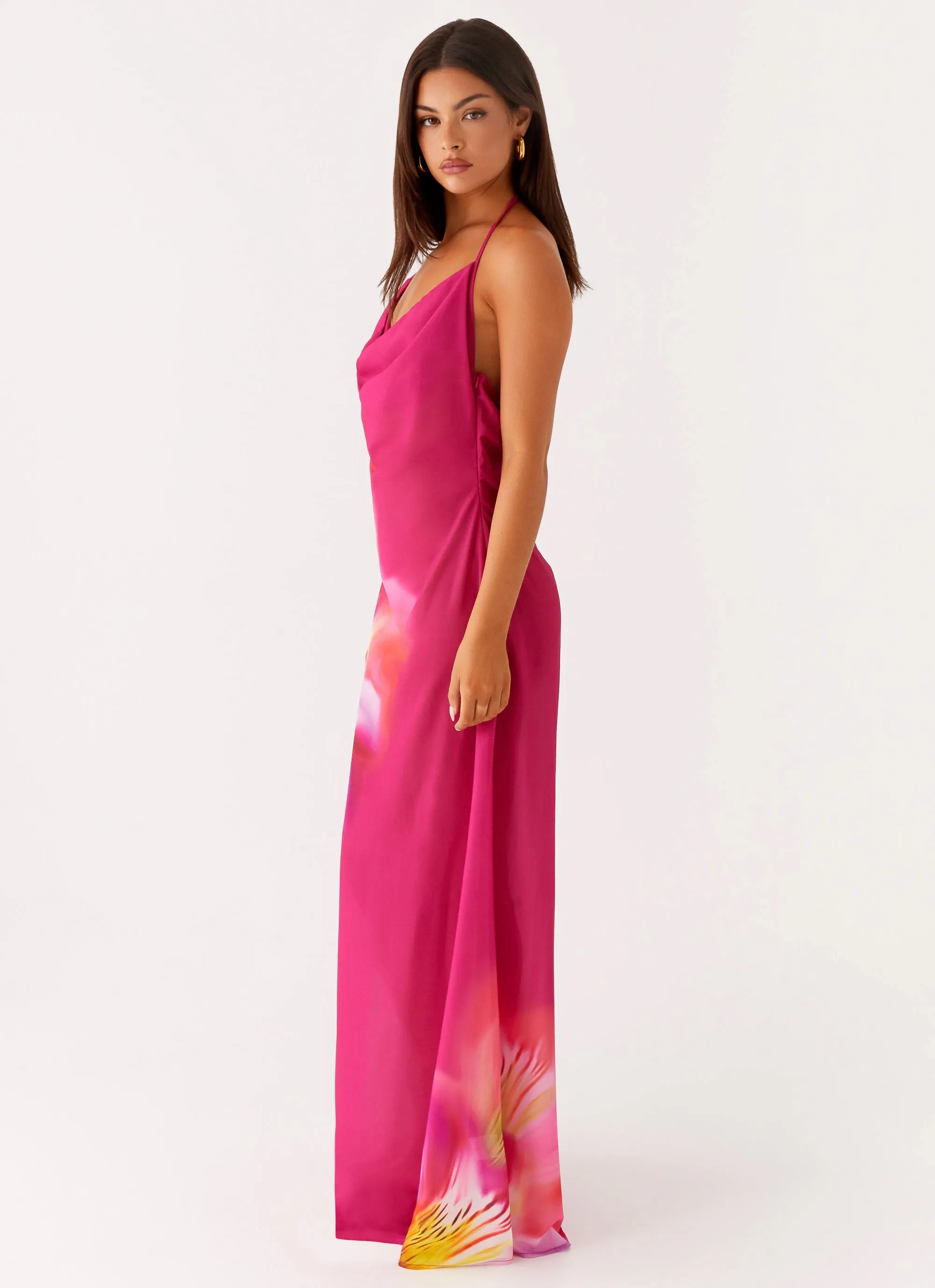 Subtle Flex Everyday Piece Fantasy Maxi Dress - Pink Tropical