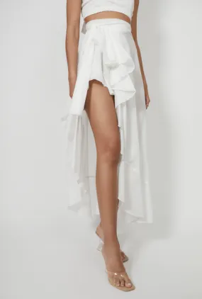 Smart Style FLAMENCO SKIRT WHITE