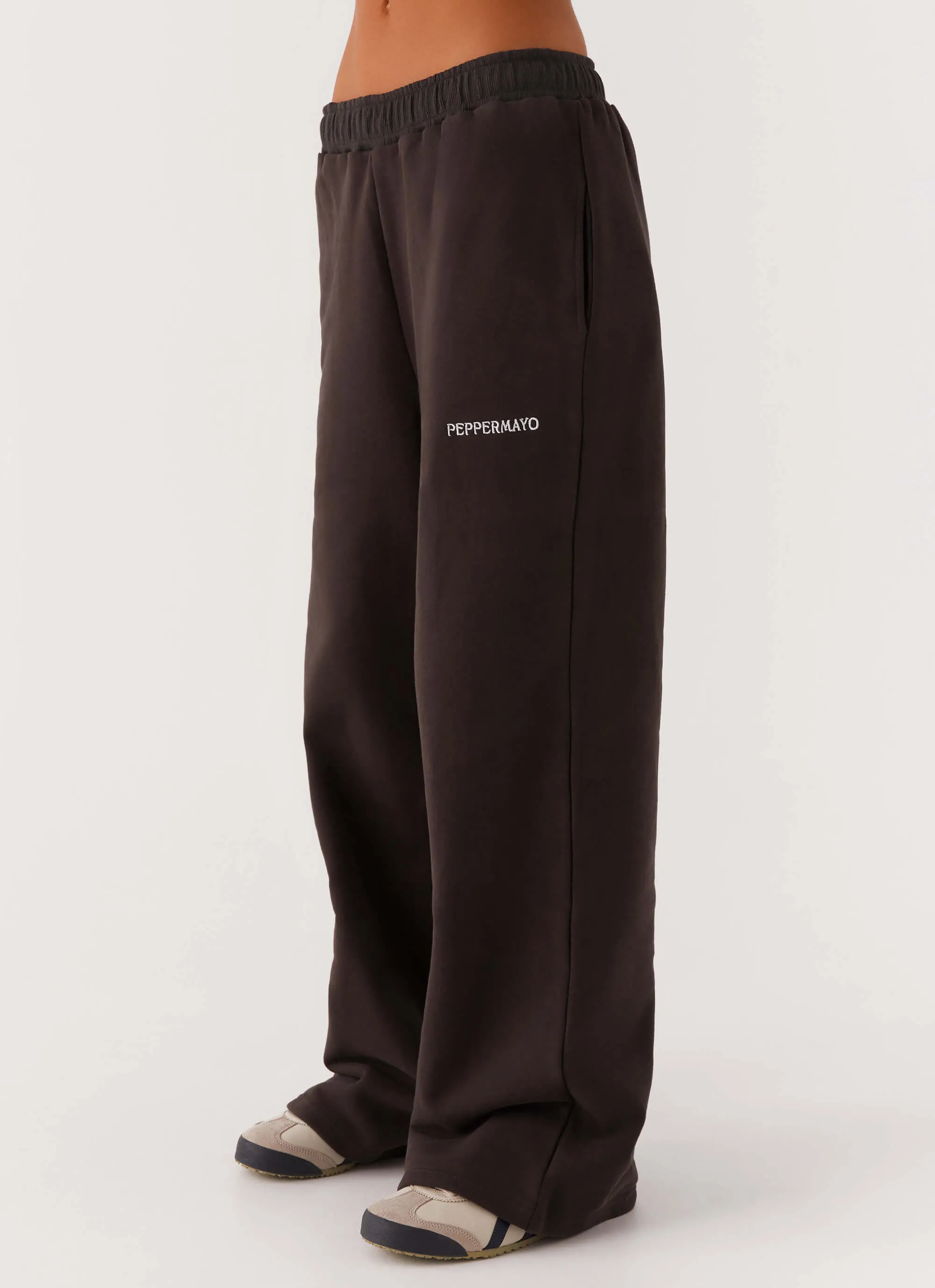 PermeableCloth MachineWashableFabric Signature Sweatpants - Charcoal
