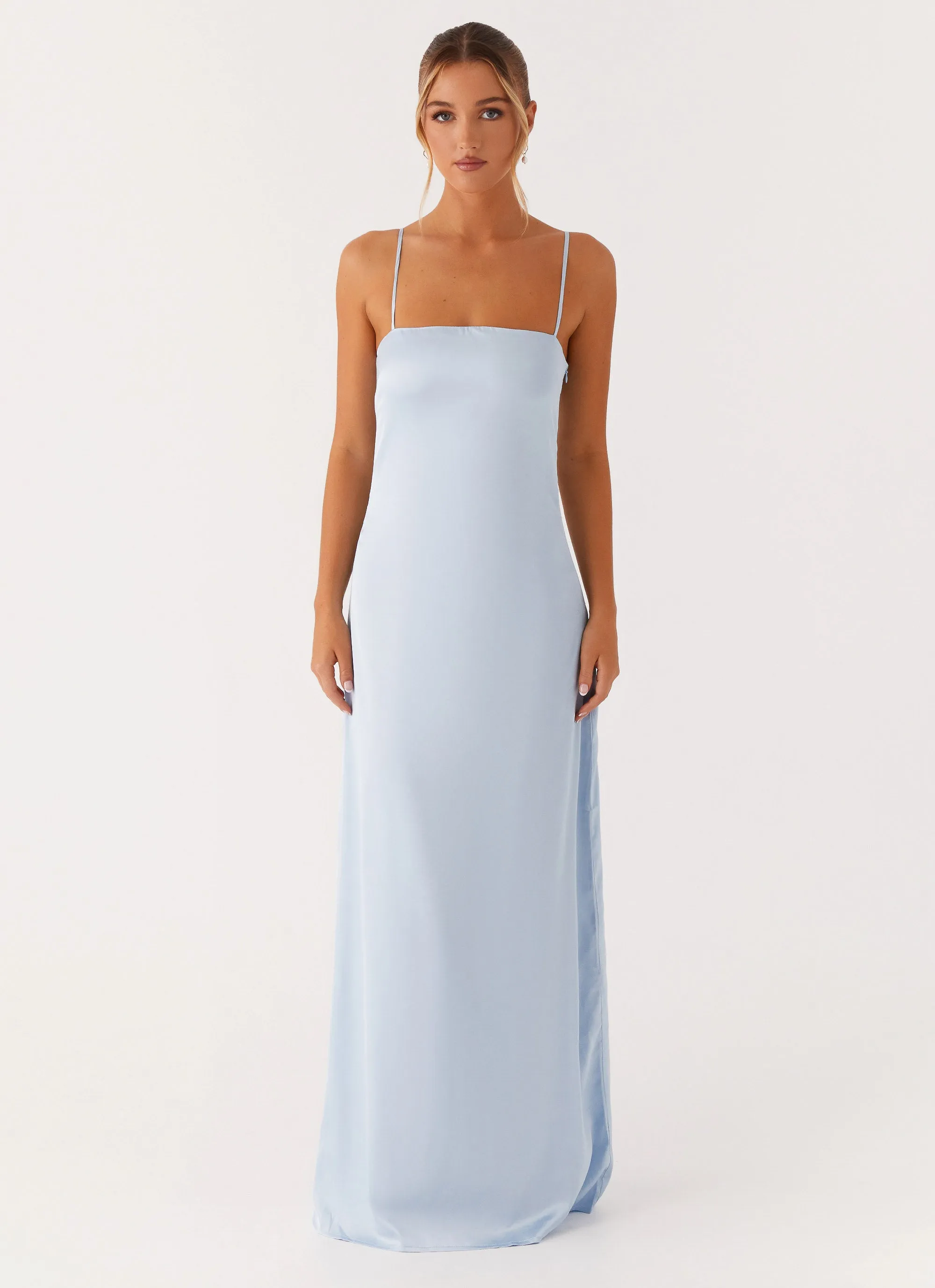 Timeless Beauty Aster Bloom Maxi Dress - Blue