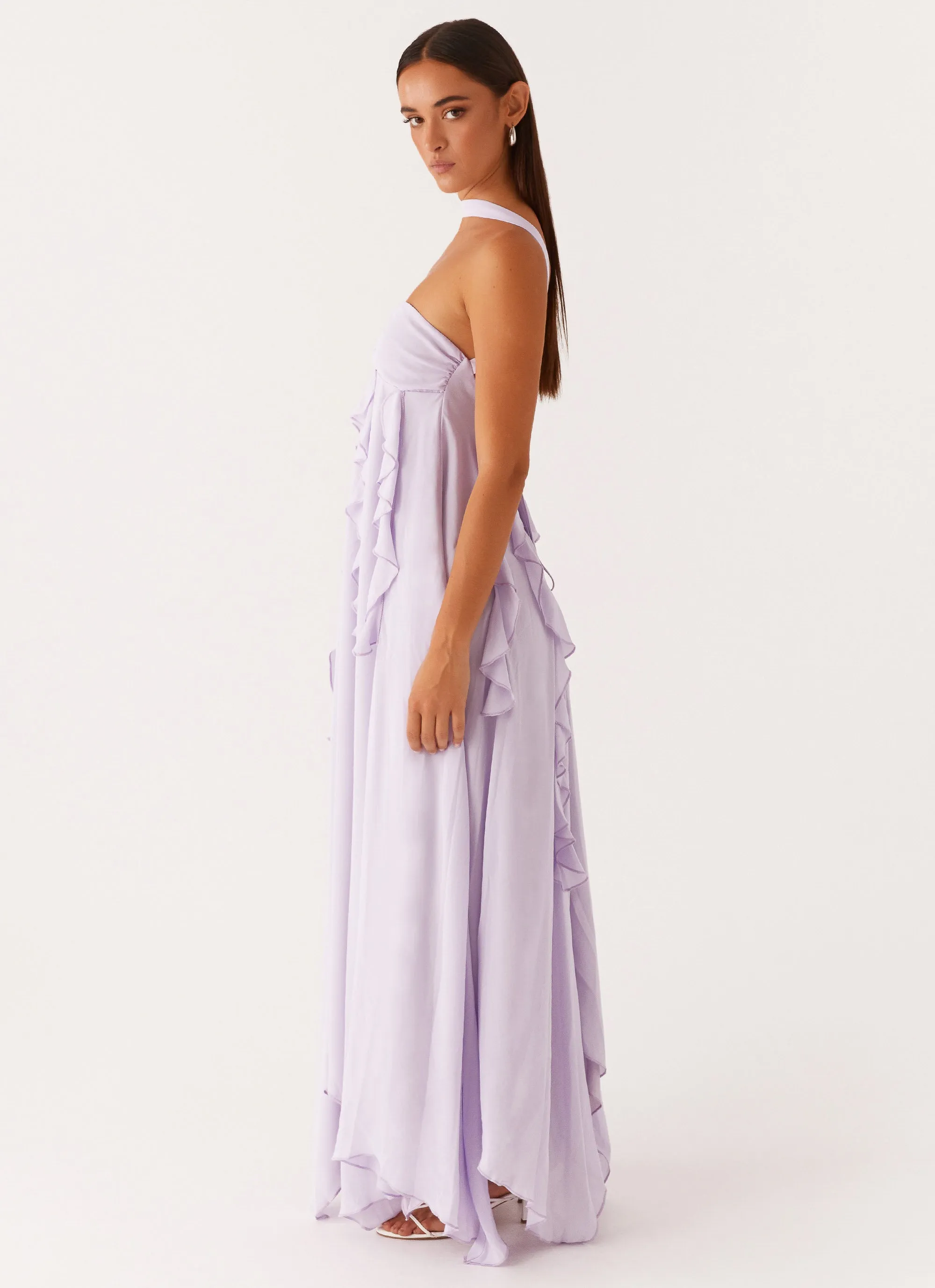 Florence Maxi Dress - Lilac Night Style Trend Texture