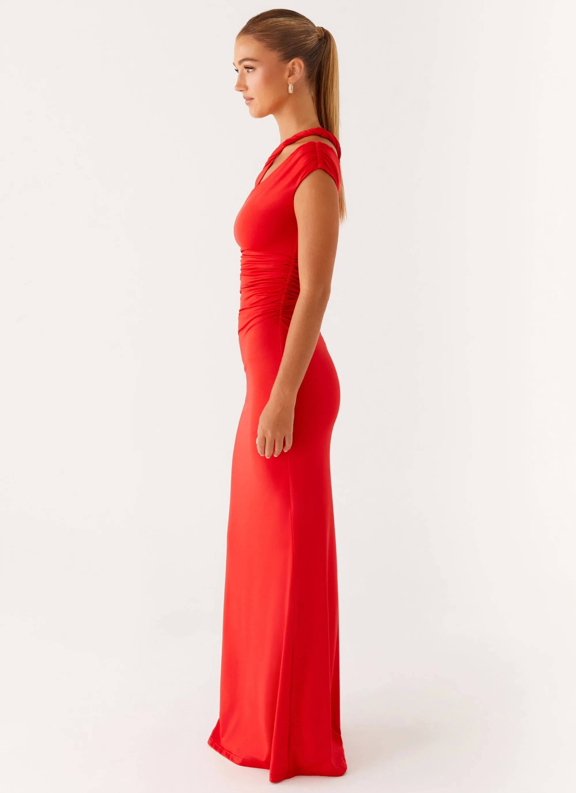 Sophisticated Edge Easy Comfort Look Lopez Maxi Dress - Tangerine