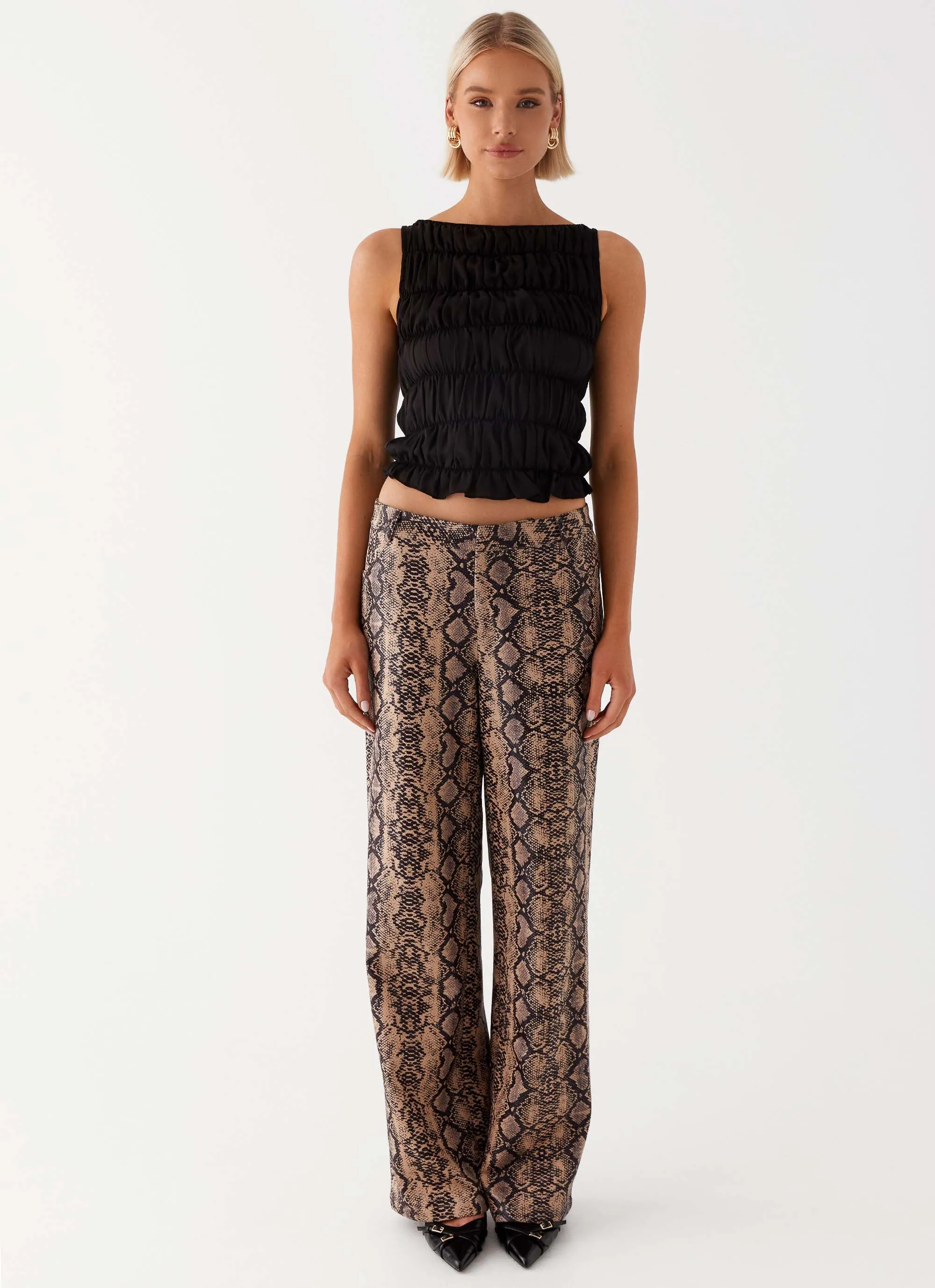 Performance Wear Presley Slim Fit Pants - Snake