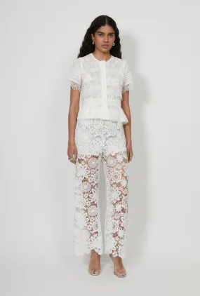 Chic casual Dressy look DEMI PANTS WHITE