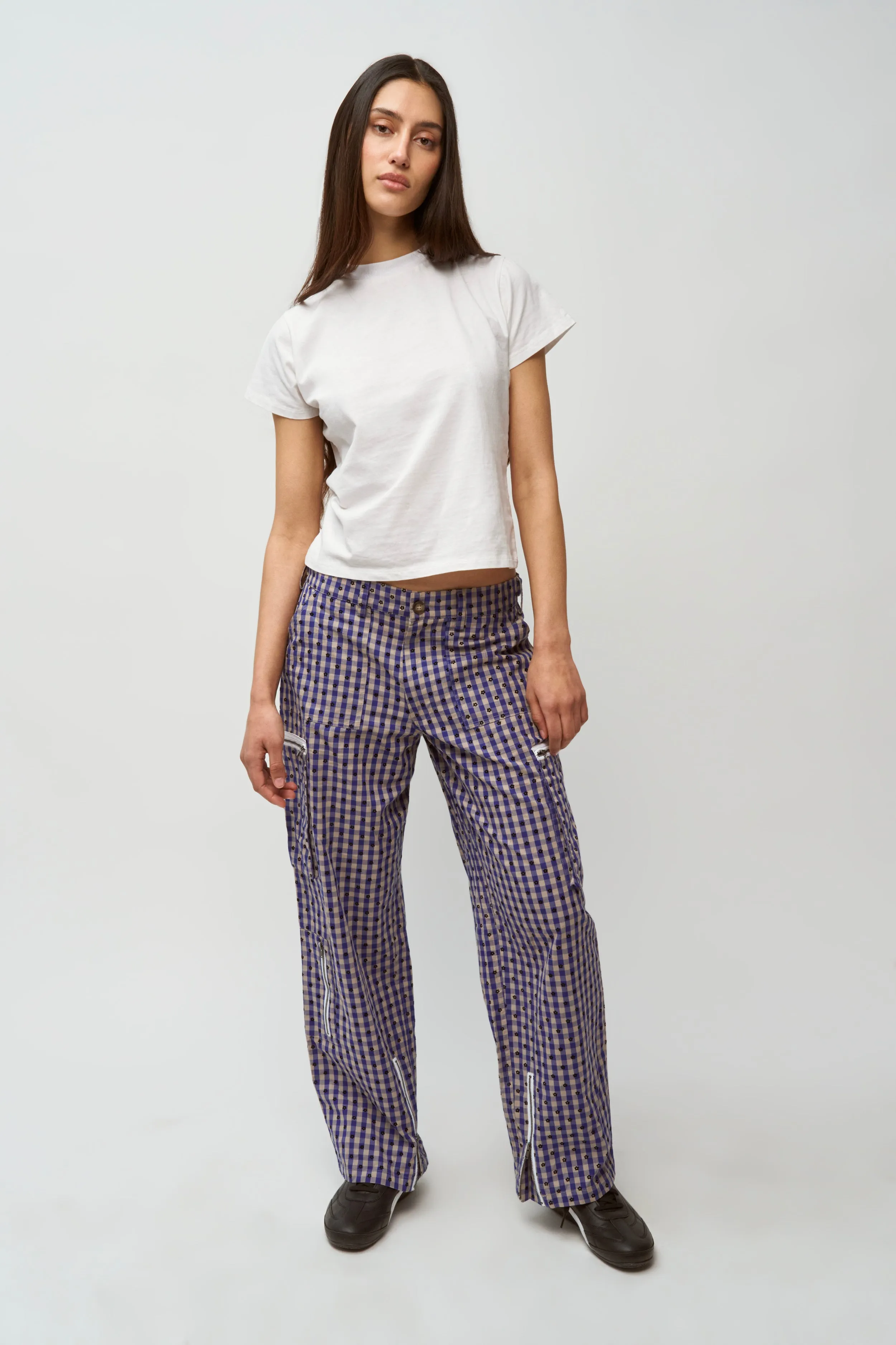 Adrian Gingham Pant Wardrobe Essential Lightweight Feel