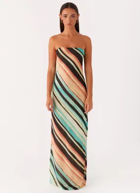 Como Maxi Dress - Stripe Daily Wear All Timewear