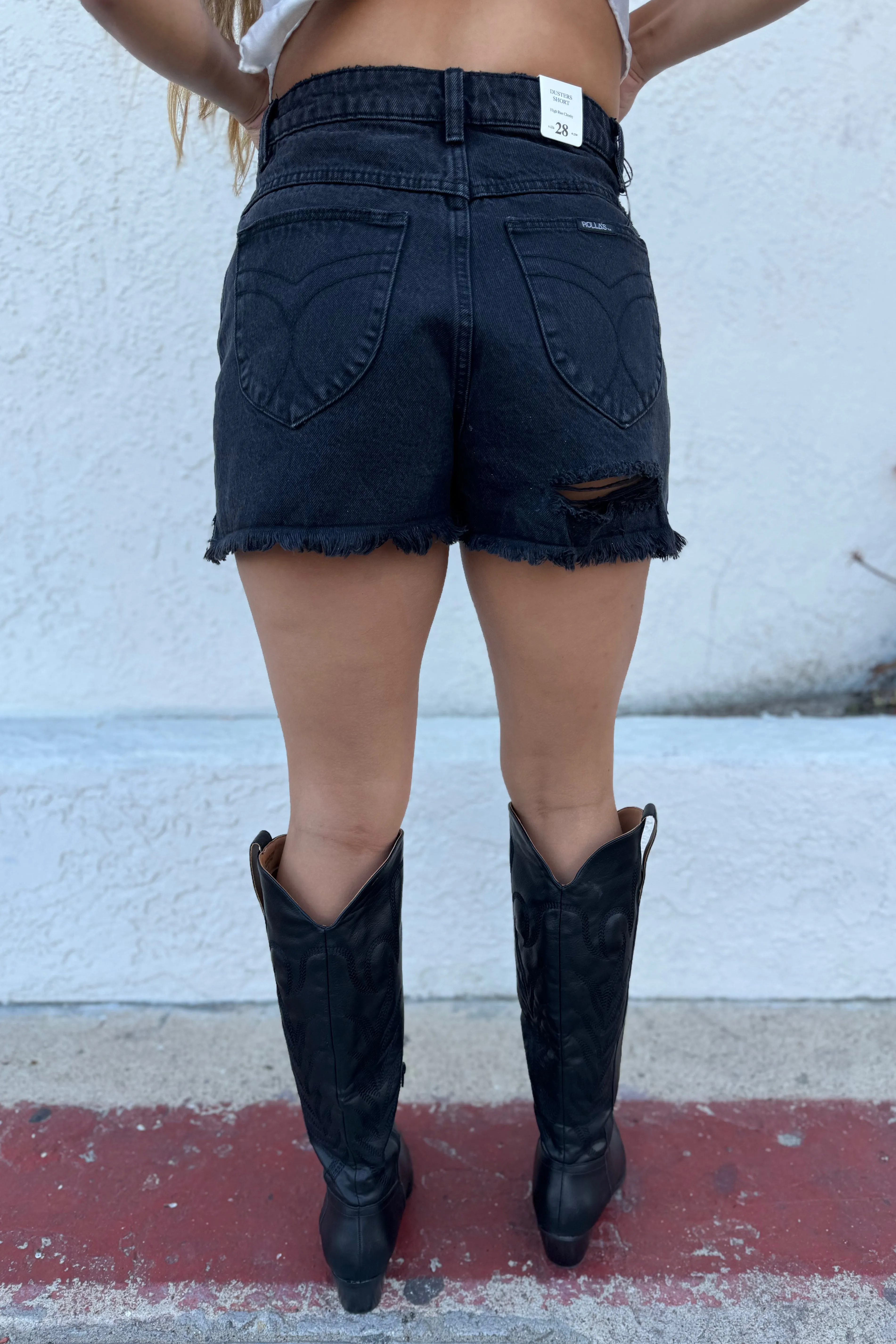 petite size Ergonomic Pattern Cutting Rollas Dusters Short - Black