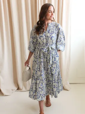 Day Outfit Chill Style Ulla Johnson Seraphina Long Sleeve Dress - Ciel