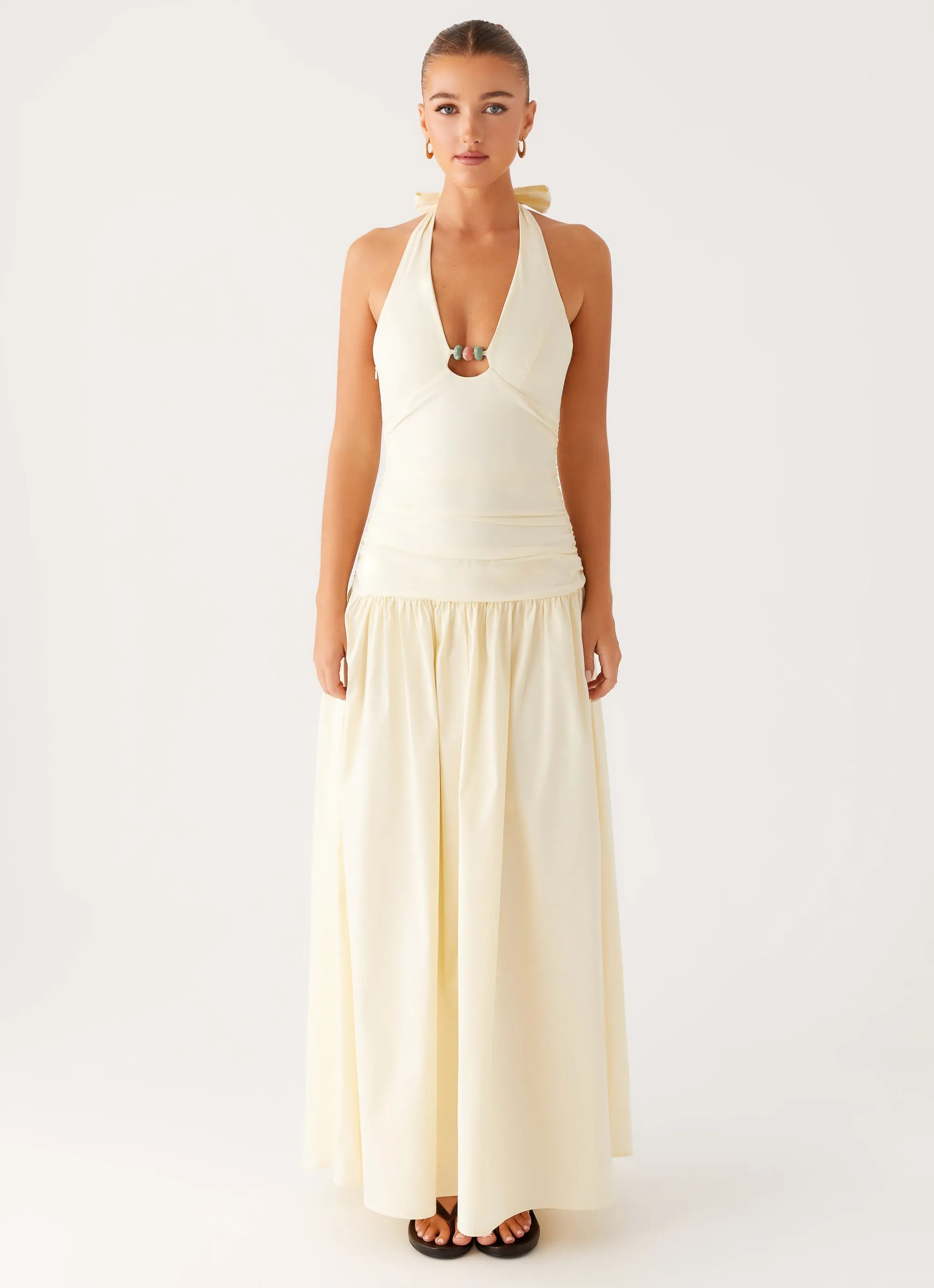 Statement Mood Val Maxi Dress - Lemon