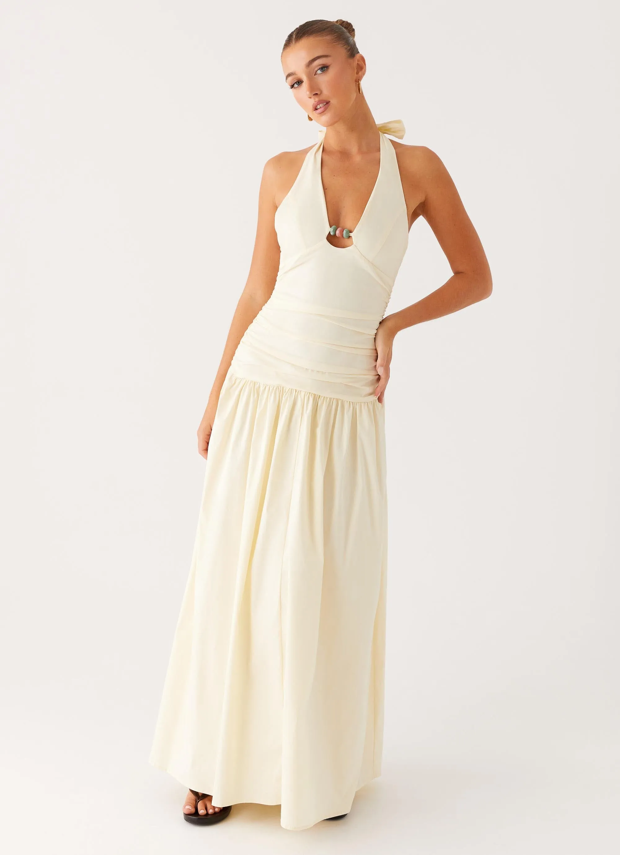 Fresh Motion Trend Movement Val Maxi Dress - Lemon