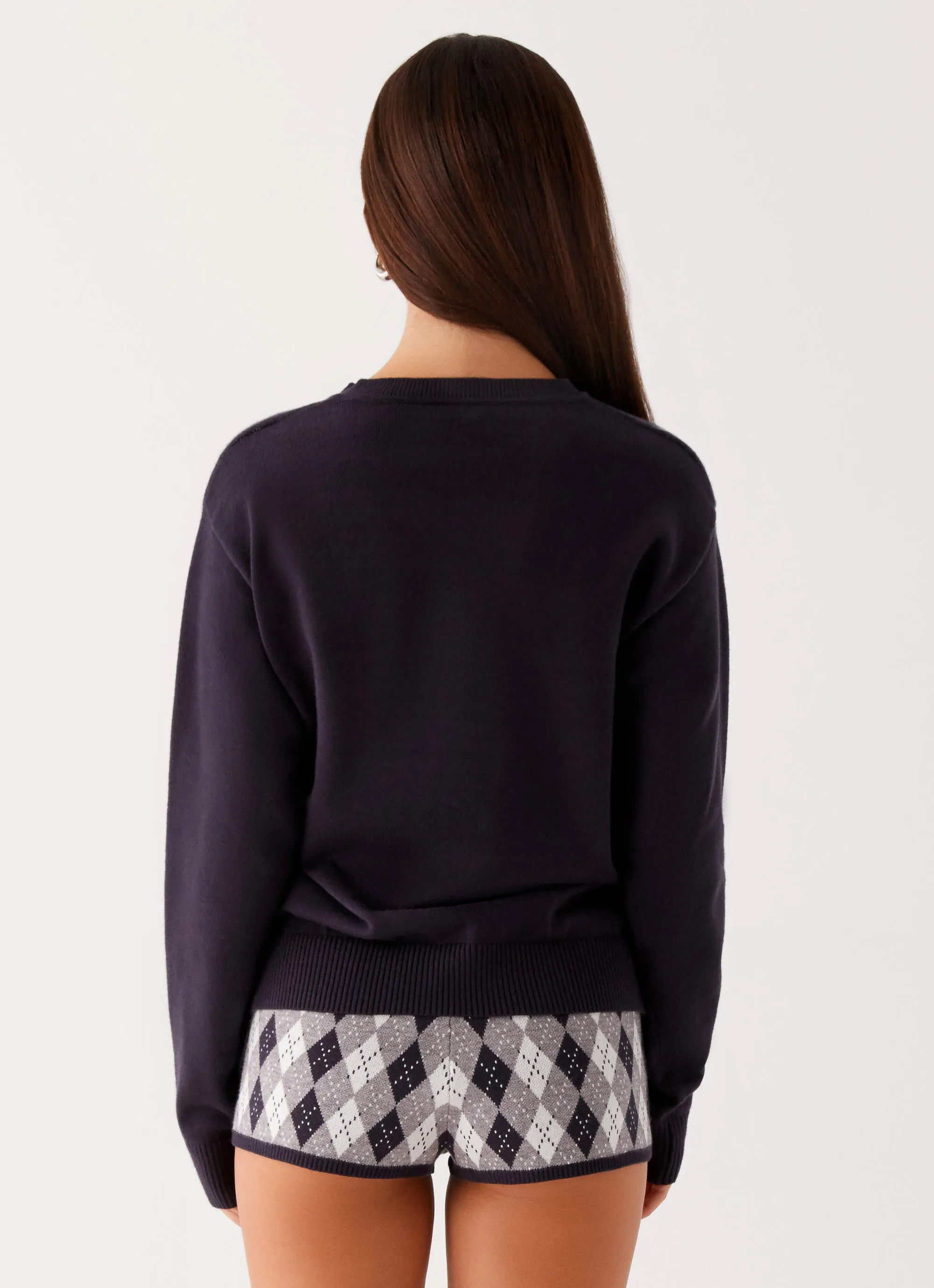 Context Knit Sweater - Navy City Chill Style