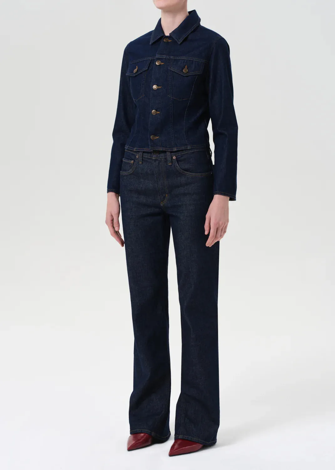 Contoured Jacket in Rinse Non Chafing Edges Philanthropy