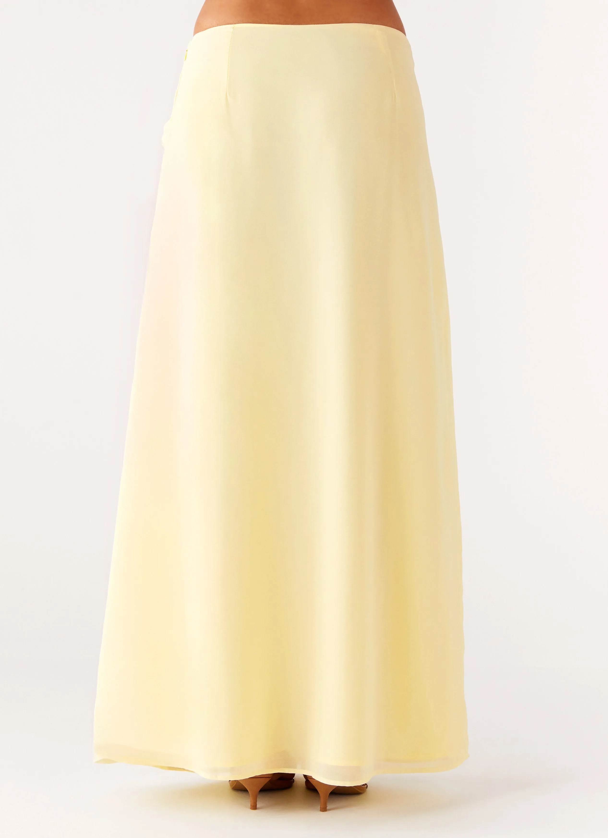 Slip Resistant Waist Photography Session Anuhea Maxi Skirt - Yellow