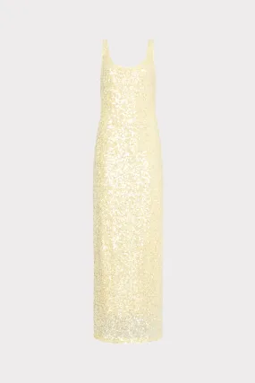 Dressy Glow Tatum Stretch Sequins Maxi Dress
