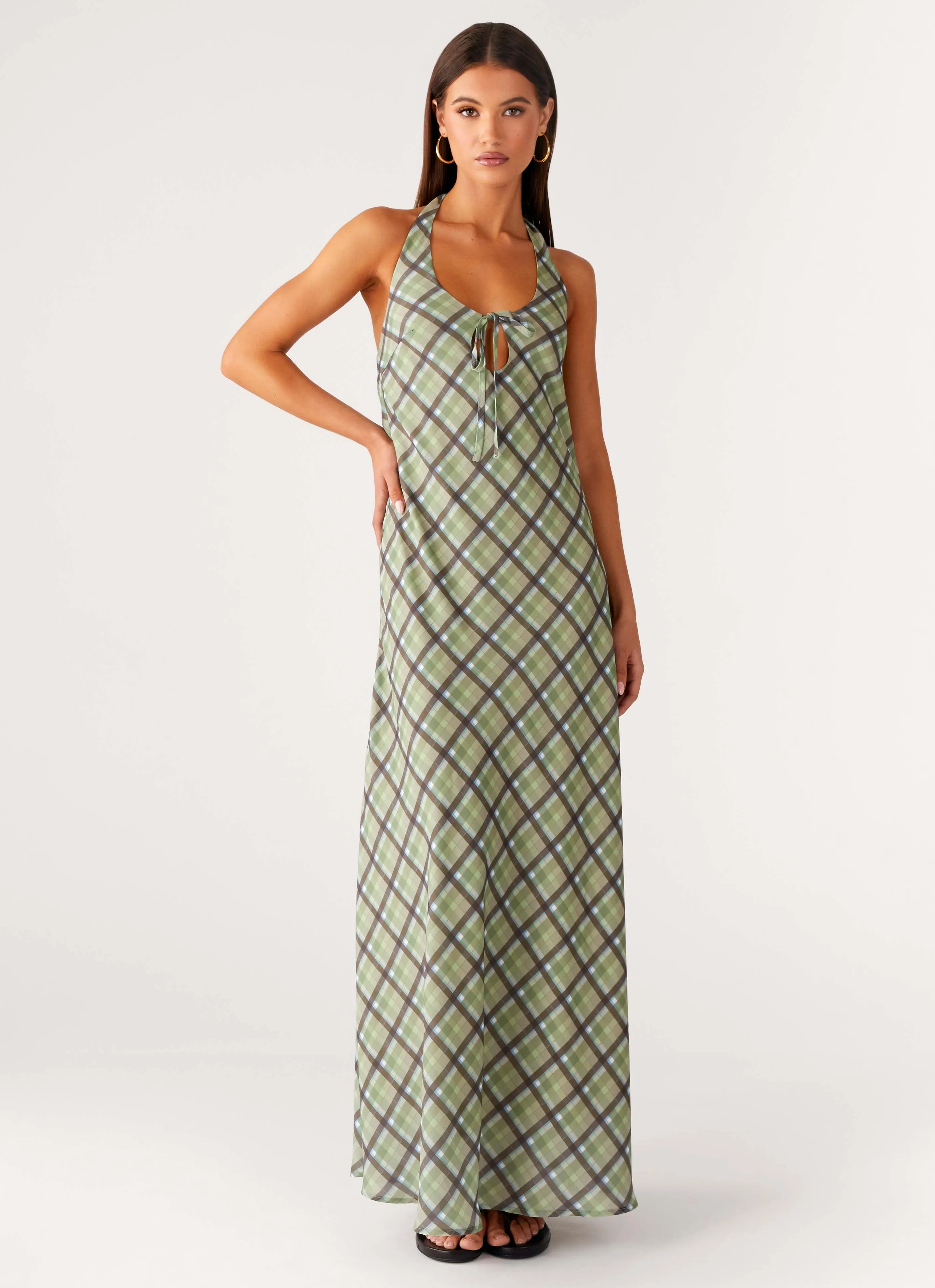 Daily Go Cotton Touch Coralie Maxi Dress - Cedar Check
