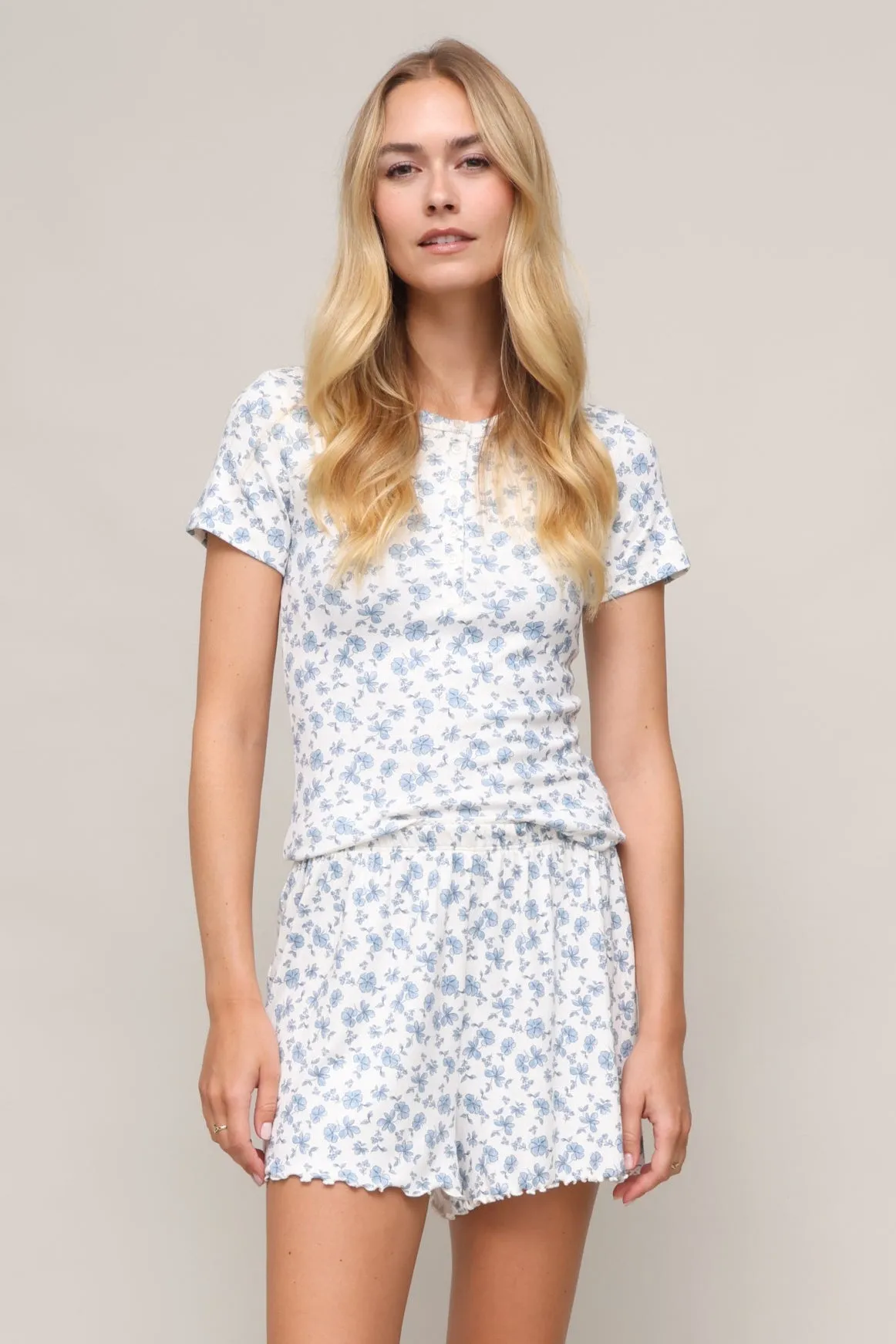 Faye Ditsy Top SoftTouchFinish Convertible Style