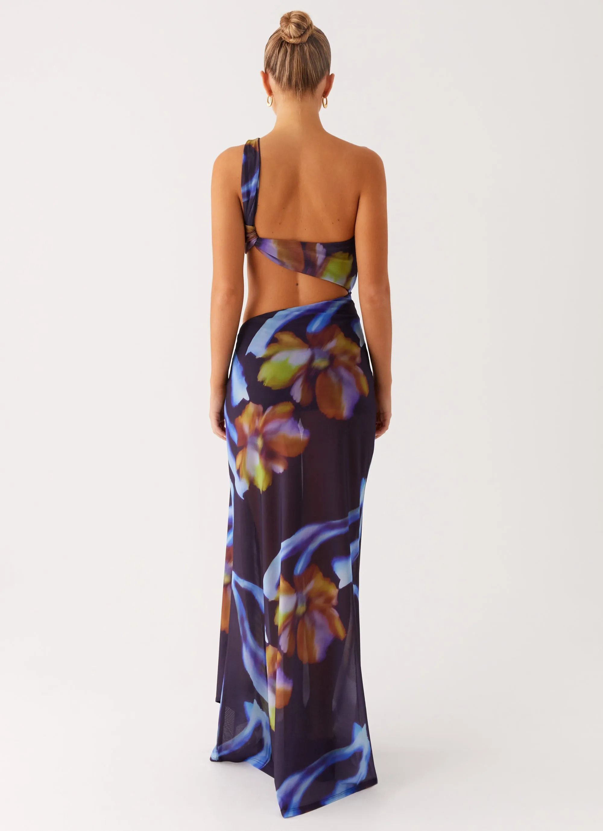 Costa Rica Maxi Dress - Dark Floral Light And Airy