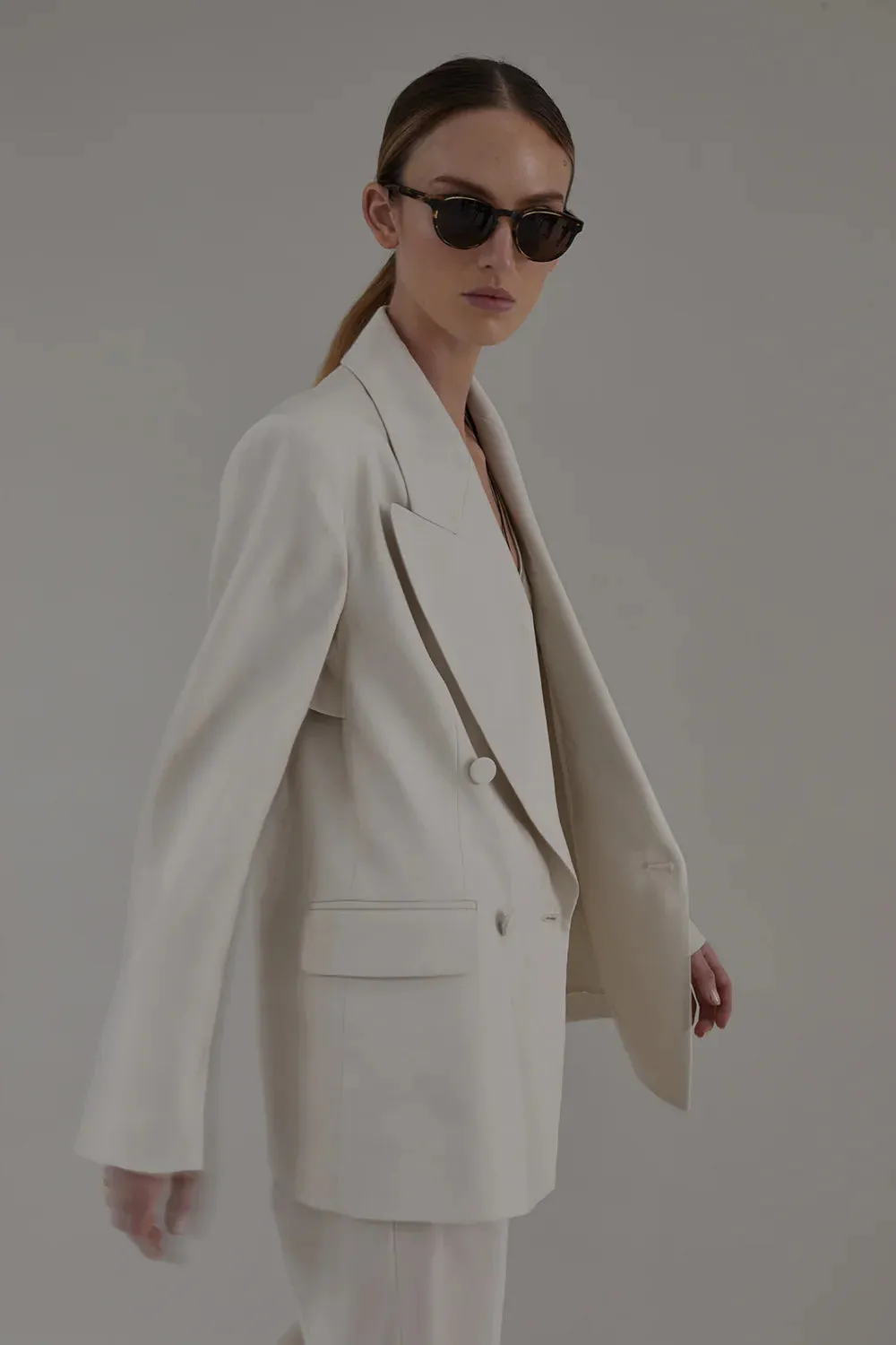 train journey Engineer Costanza Blazer in Oyster