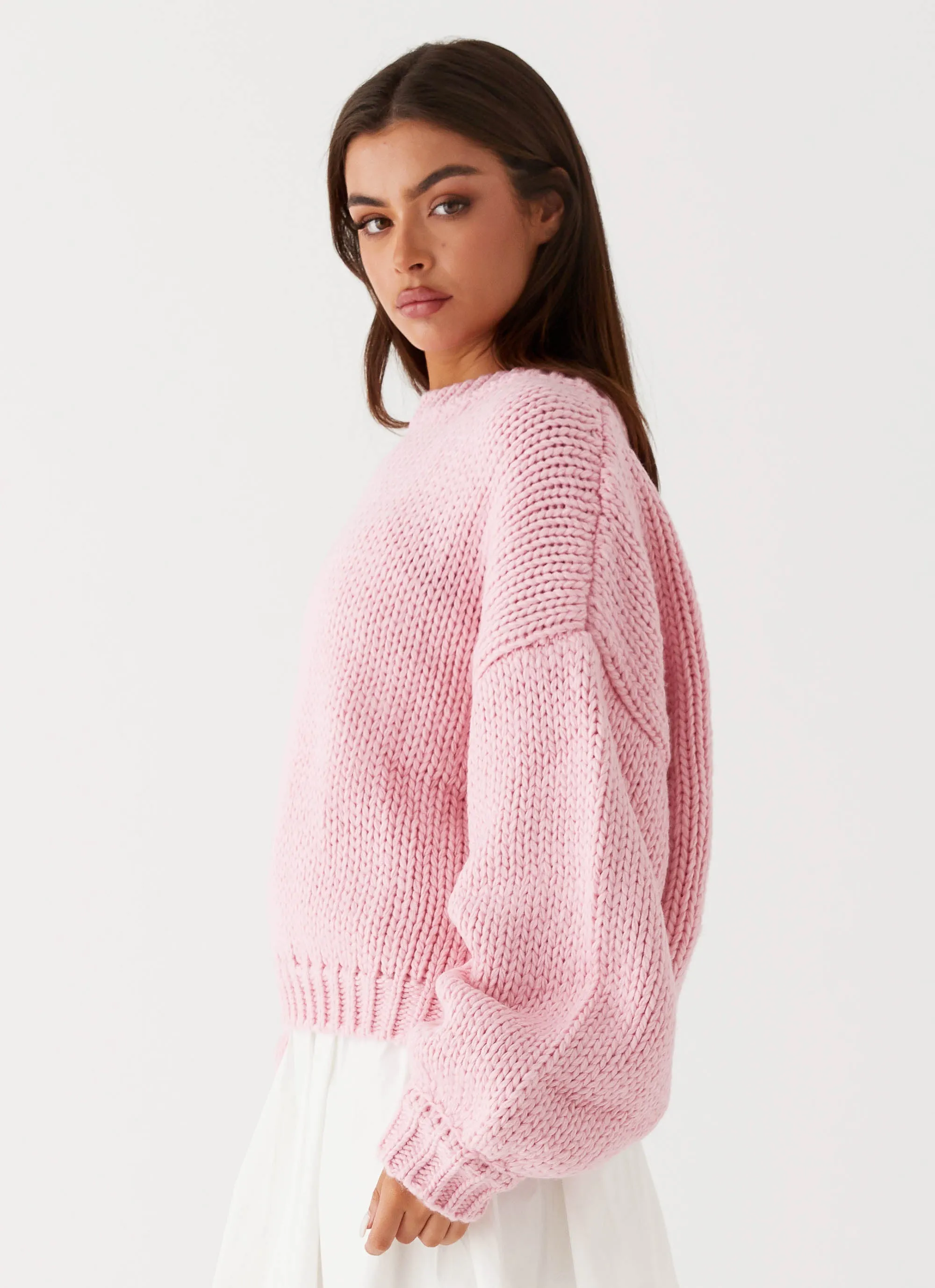 VentilatedPanels Layered Protection Costella Knit Sweater - Pink