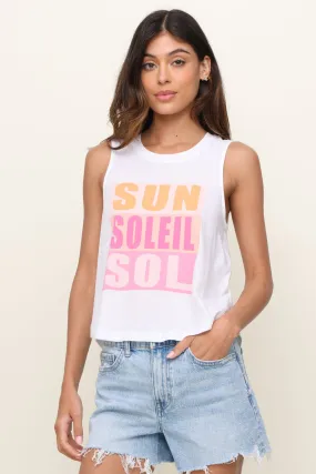 Cote D'azur Tank Bold Design Vintage Pullover