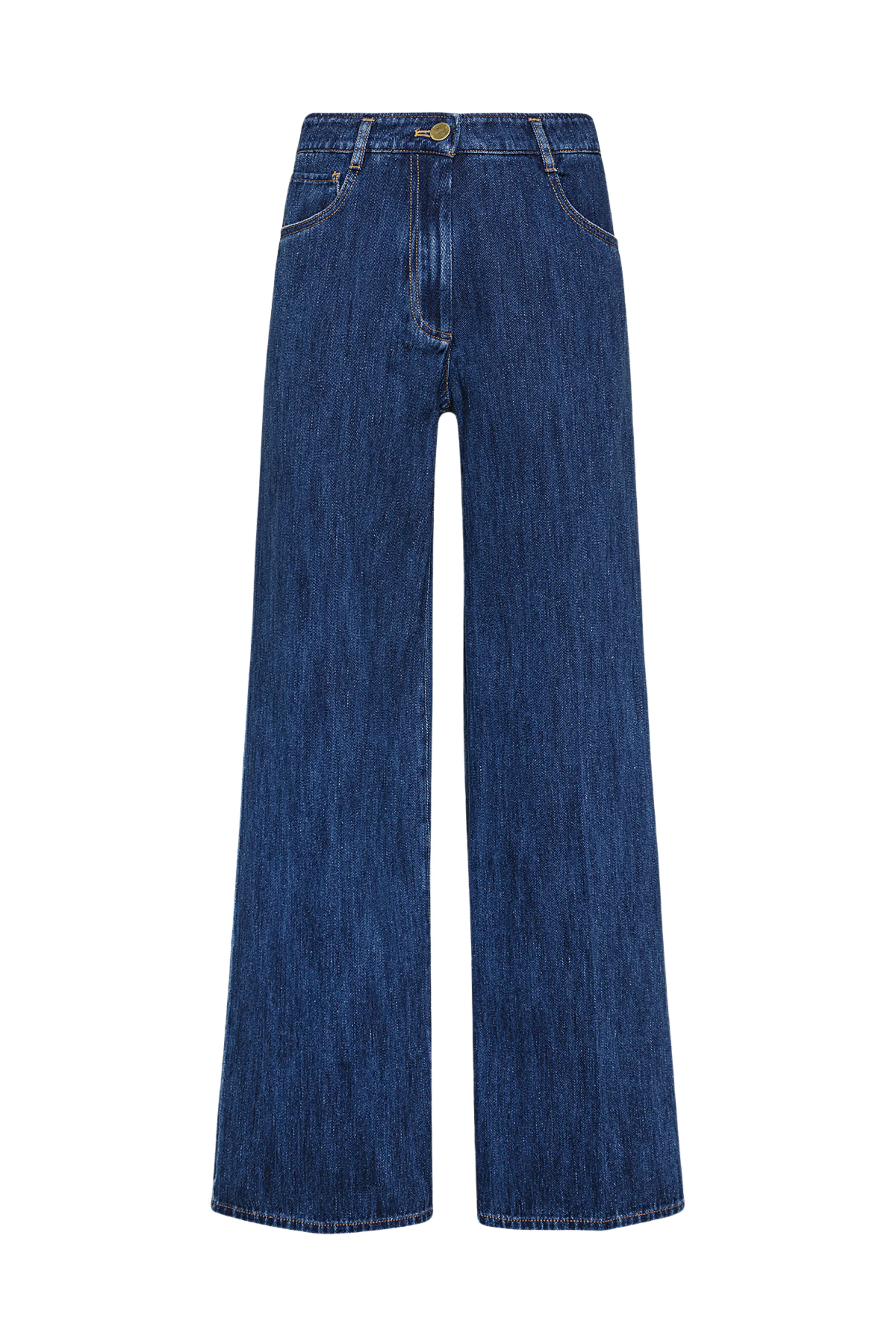 Cotton Cavalry Denim Casual Friday Elegant Casual Student Outfit Work Ready