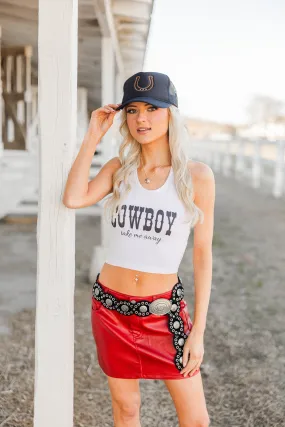 Cowboy Take Me Away Racerback Tank Temperature Control Fabric