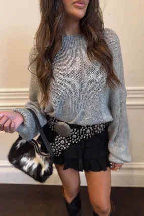 Heather Grey Sweater Relaxed Comforted