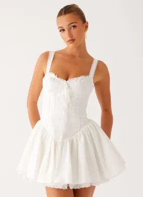 Lacie Mini Dress - White Minimal Form