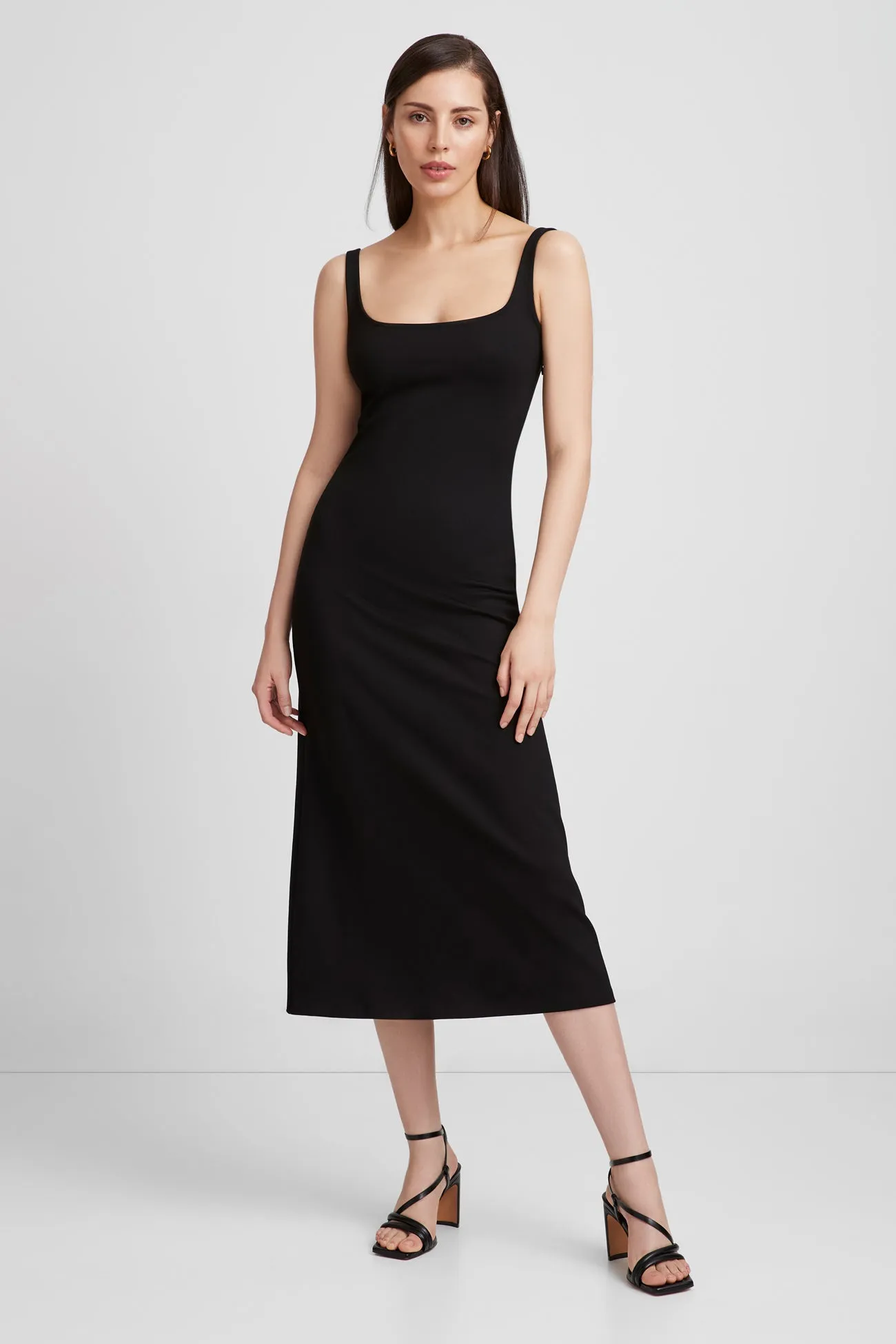Ethically Sourced Material Flexible Ribbing Crawford Dress