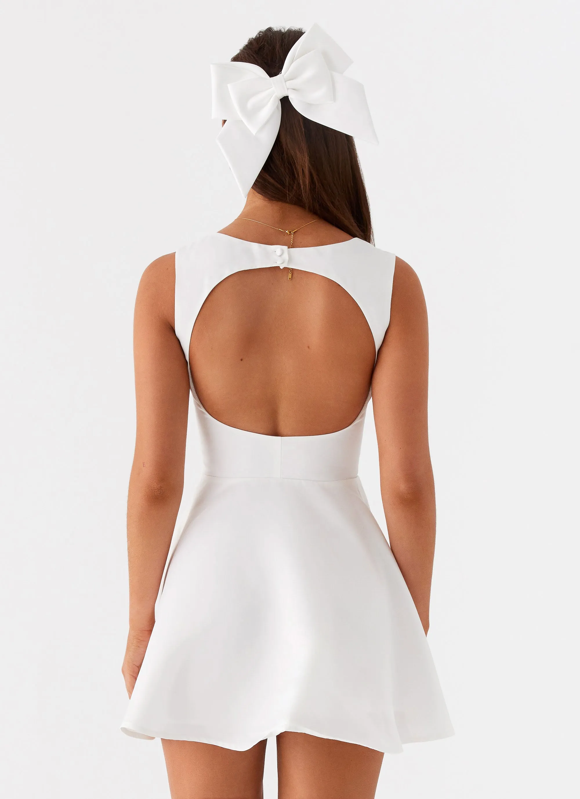 Candice Mini Dress - White Mall Brand Look