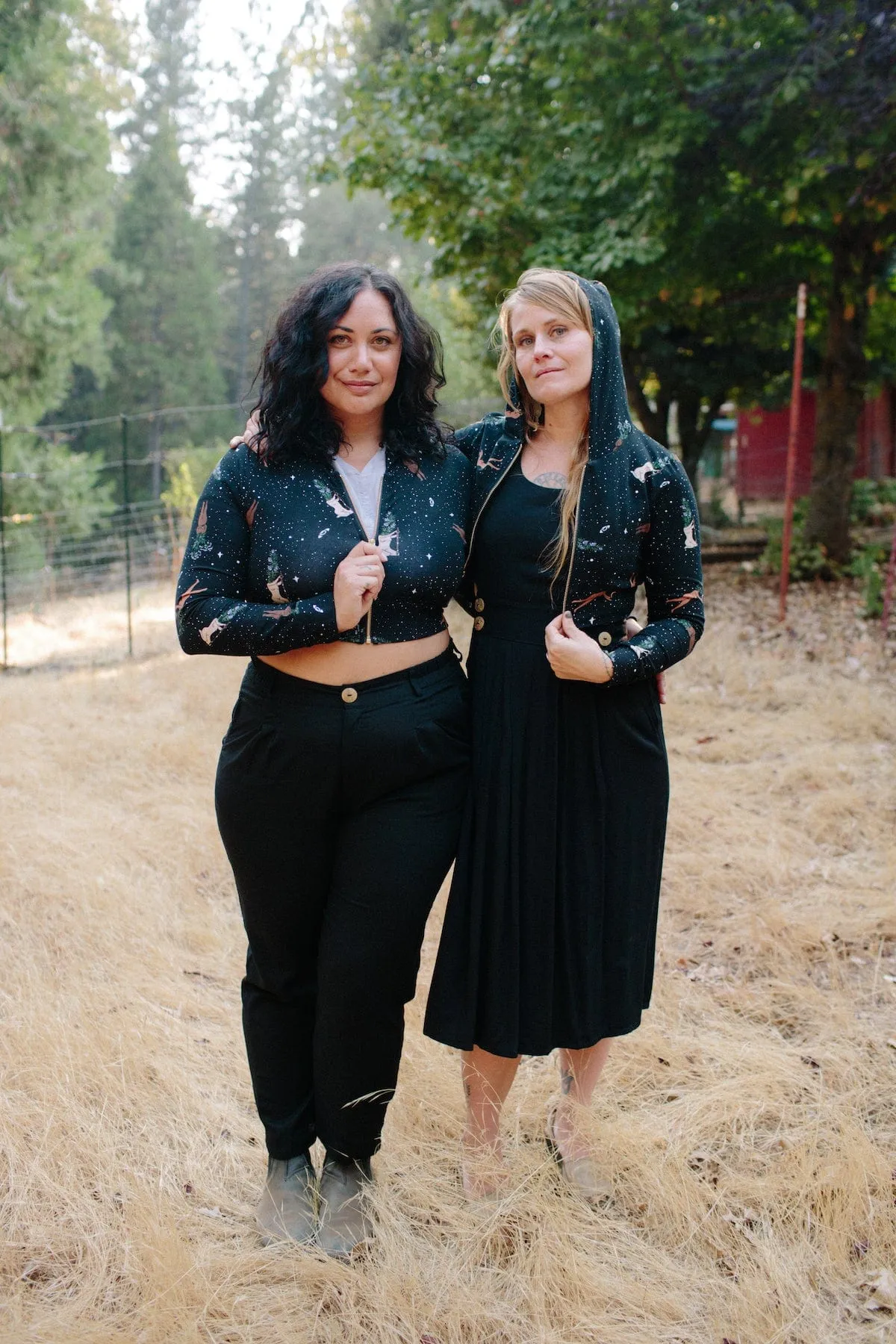 Cropped Hoodie In Protection Spell UV Protection Comfortable Fabric