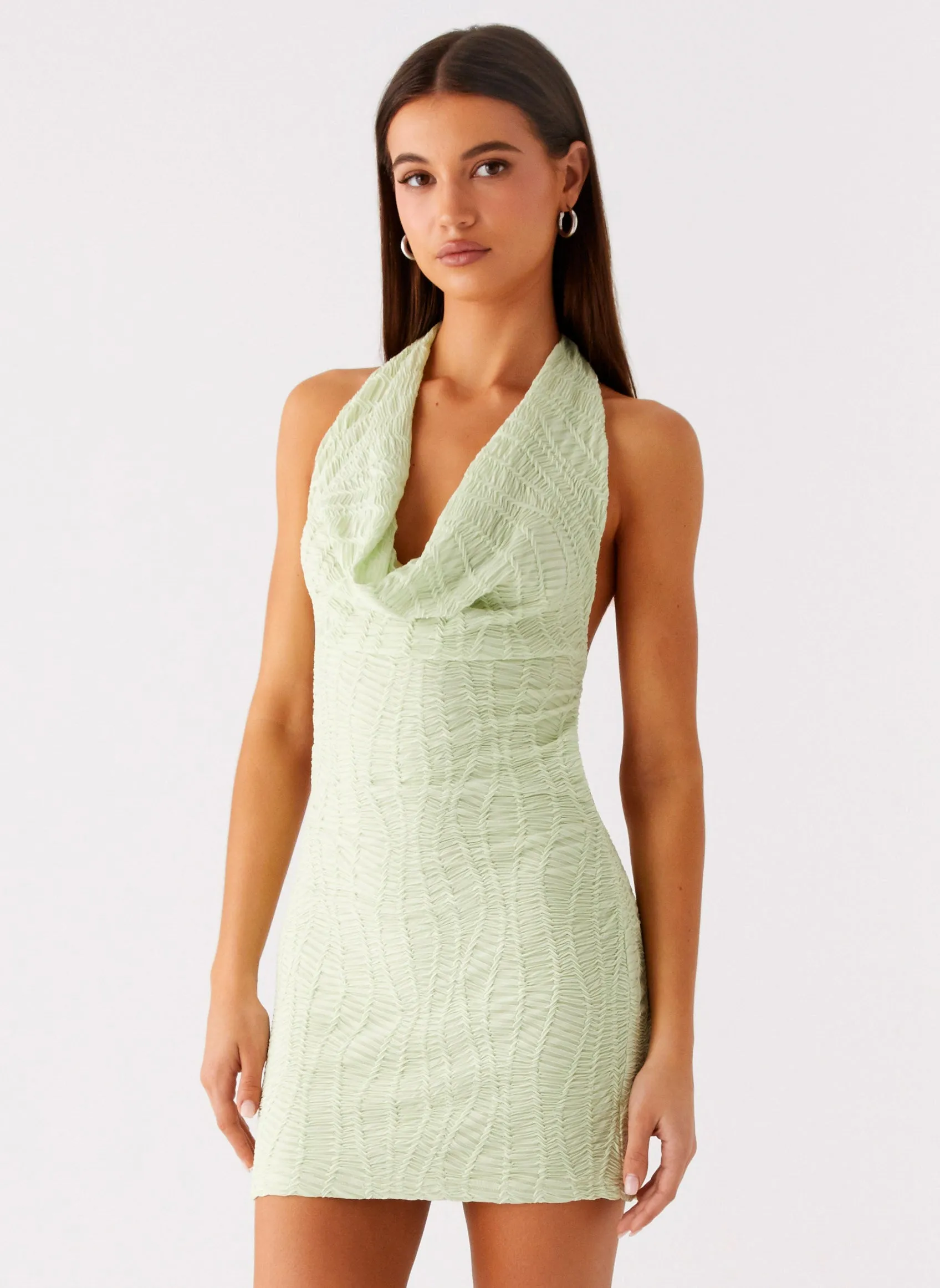 Comfort First Thistle Mini Dress - Forest Sage