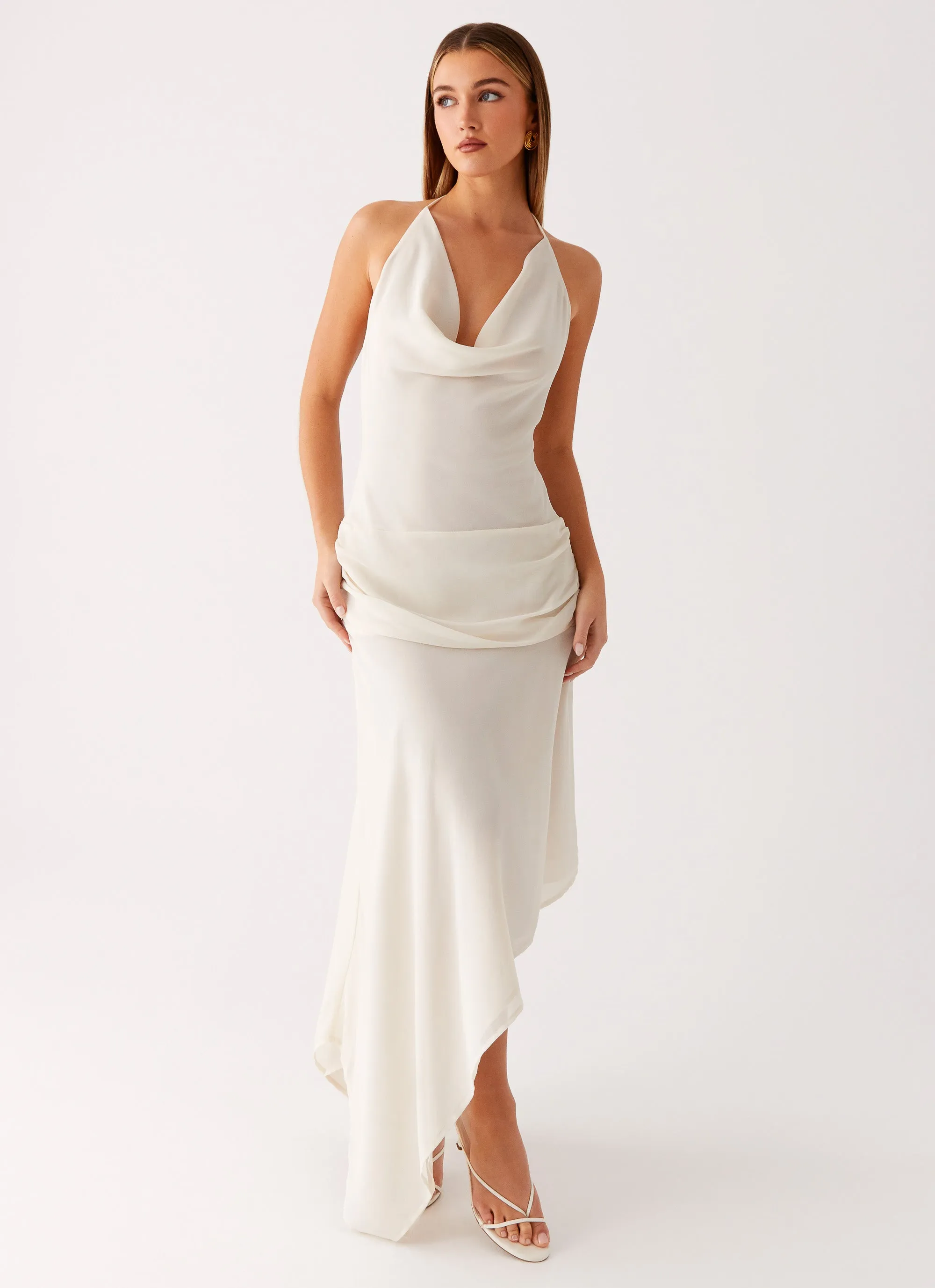 Wedding Style Nyra Midi Dress - Cream