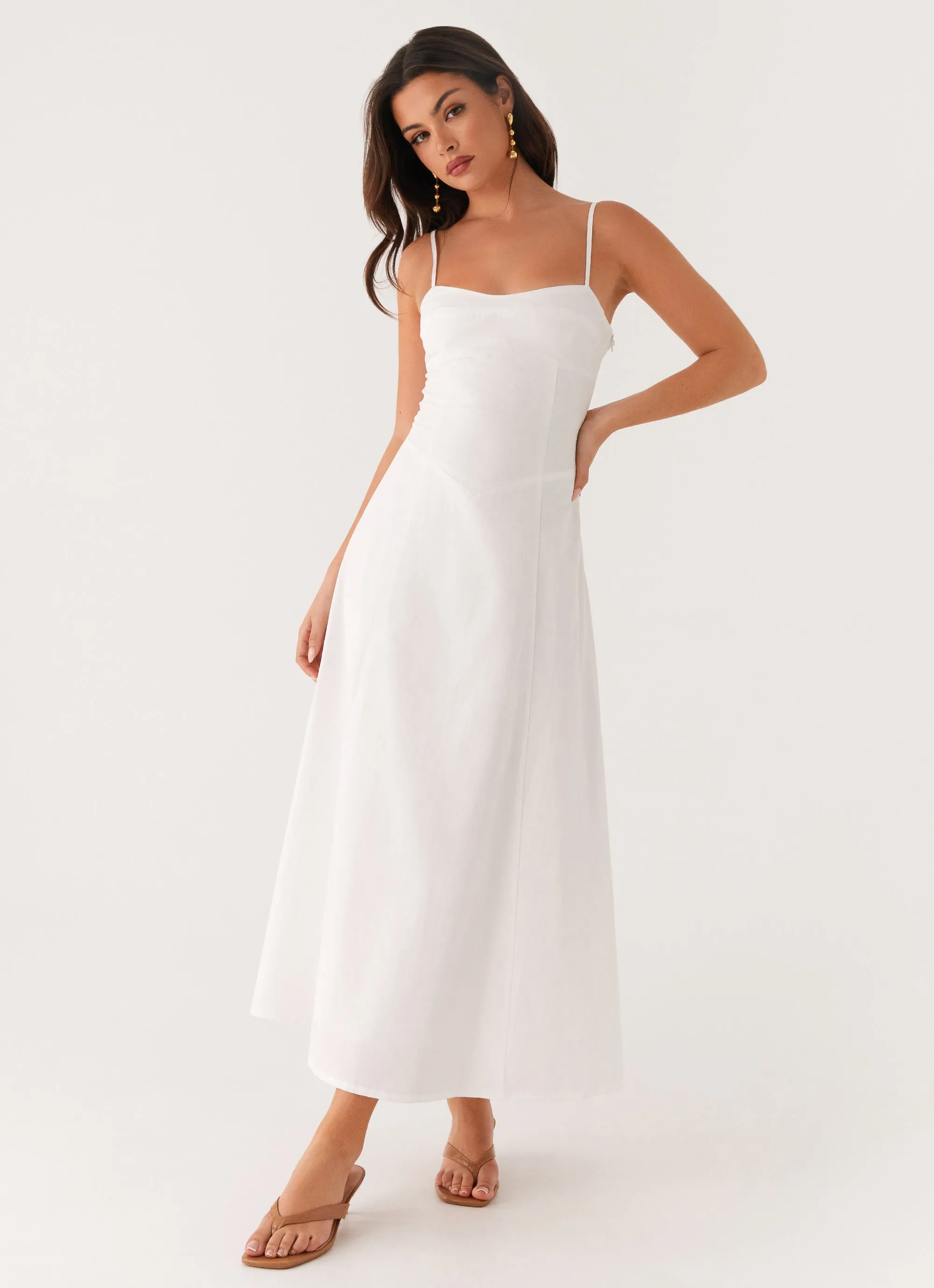 Free Shape Noosa Midi Dress - White