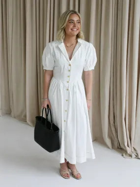 Calm Style City Flow Piper Puff Sleeve Dress