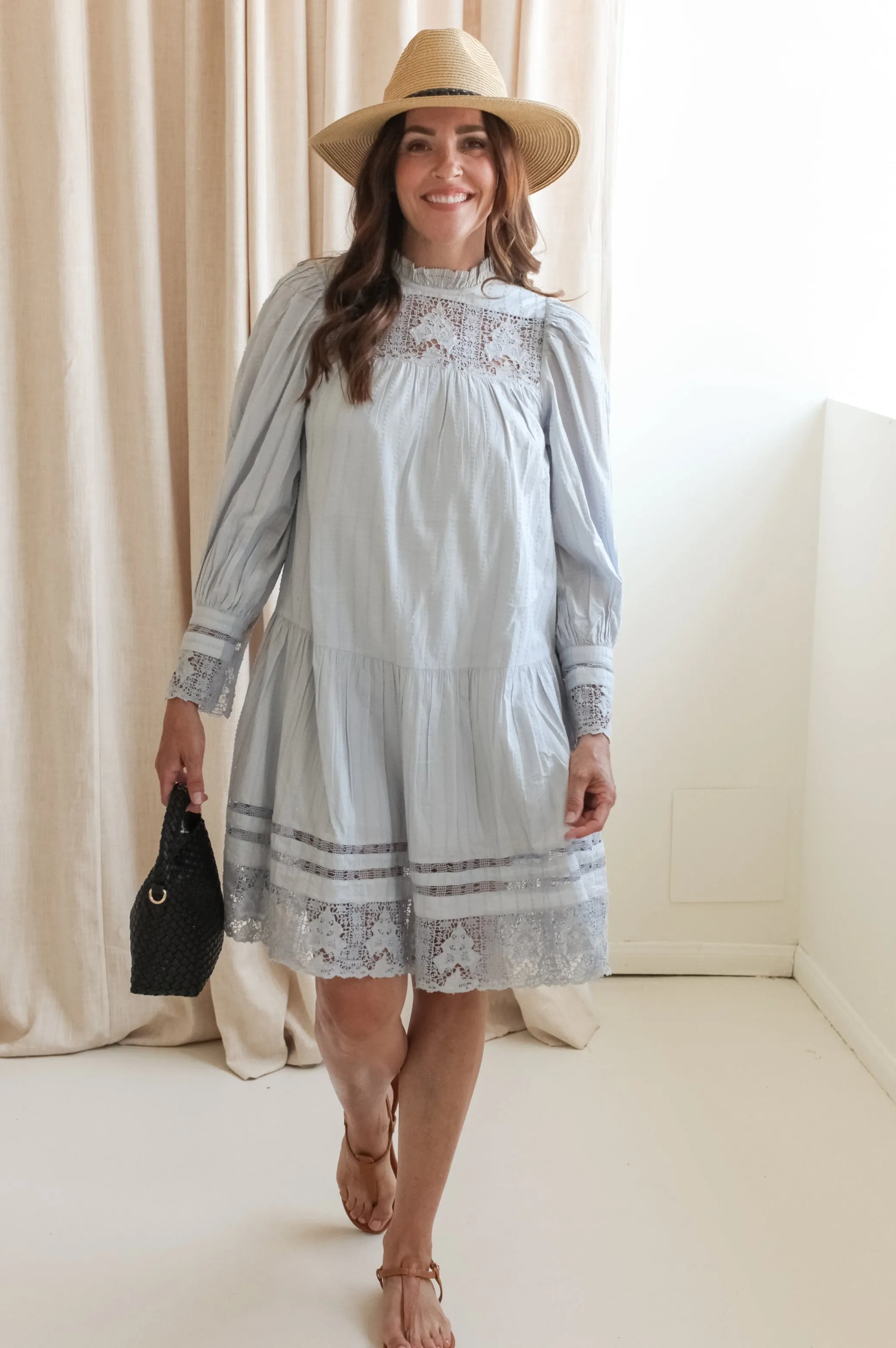 Ulla Johnson Colette Long Sleeve Mini Dress Relaxed Vibe Dreamy Presence