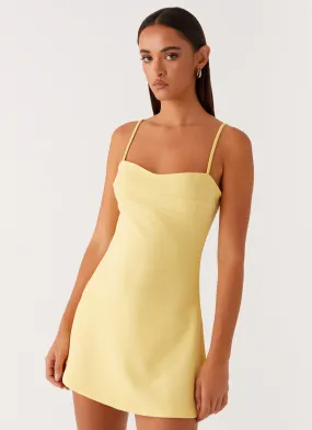 Cindy Mini Dress - Yellow Heritage Brand