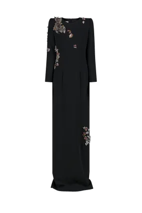 Silky-Lining Dalista Embroidered Dress