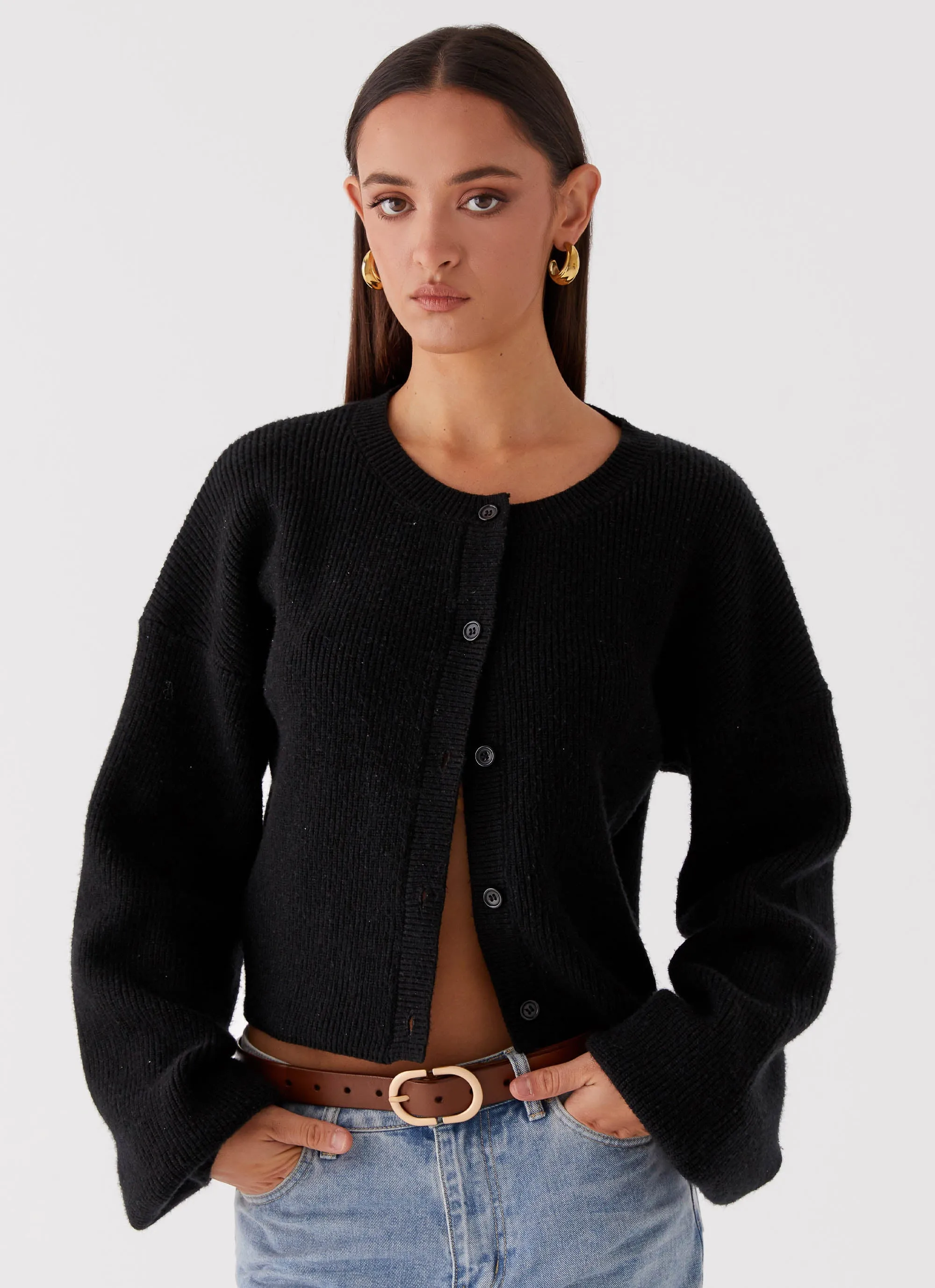 Waterproof Design Daphne Knit Cardigan - Black